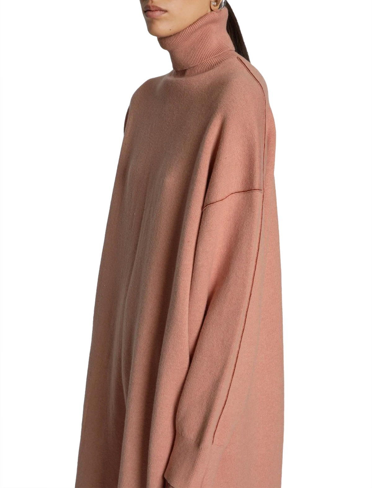 Proenza Schouler White Label Cashmere Blend Turtleneck Dress in Rose