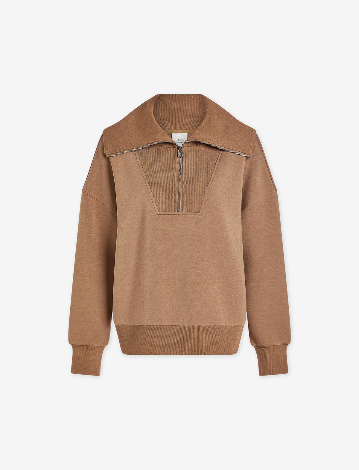 VARLEY Catherine Half-Zip Sweat in Golden Bronze