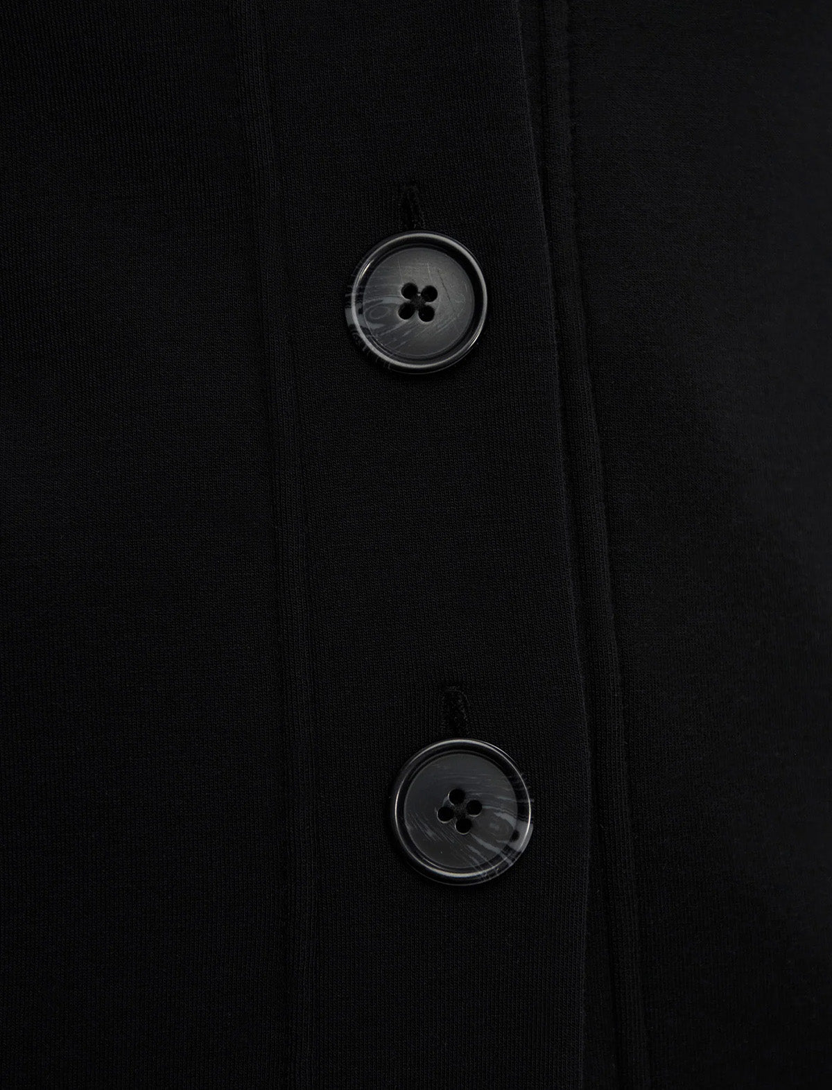 VARLEY Celeste Button Through Sweat in Black