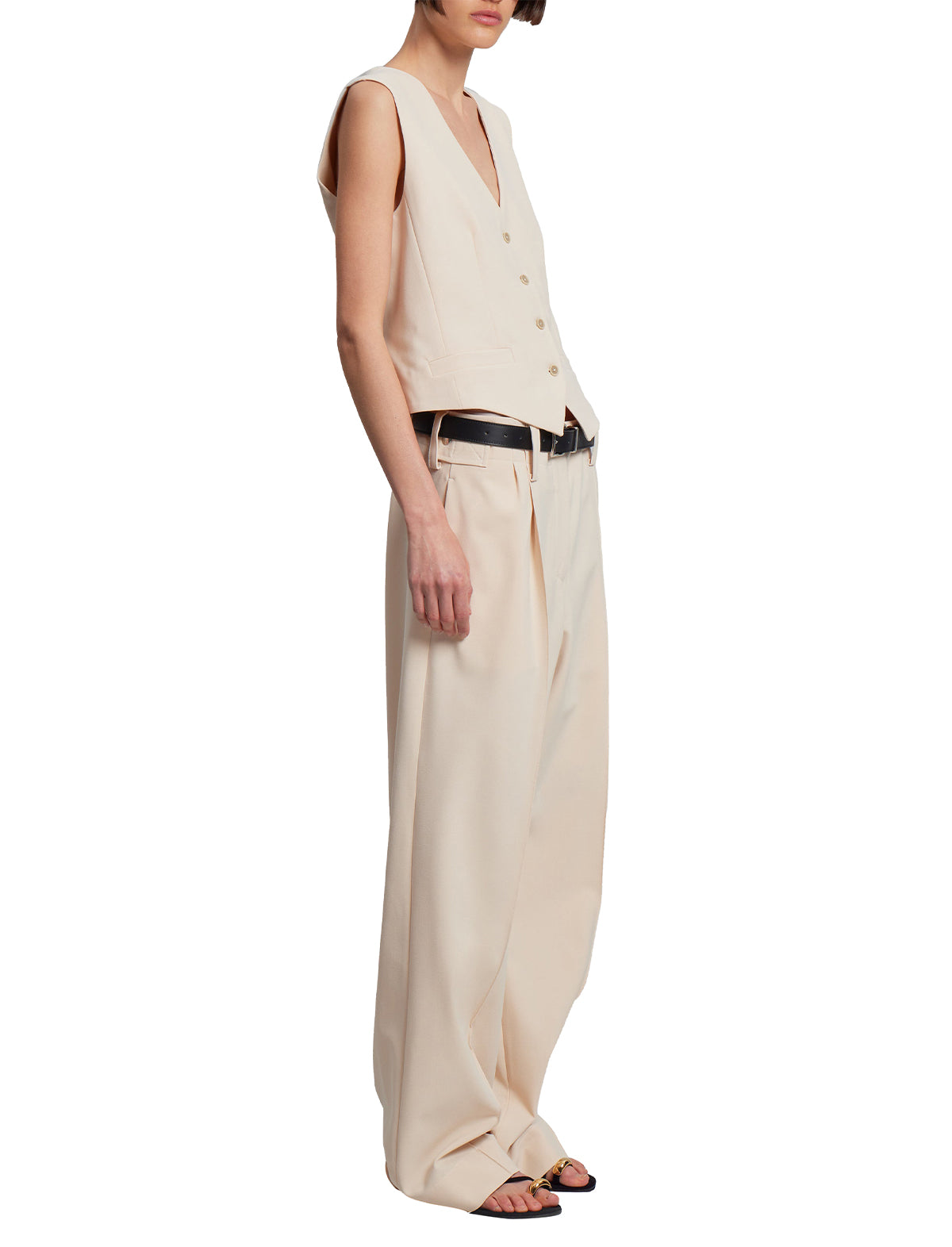 BEAUFILLE Duna Vest in Parchment