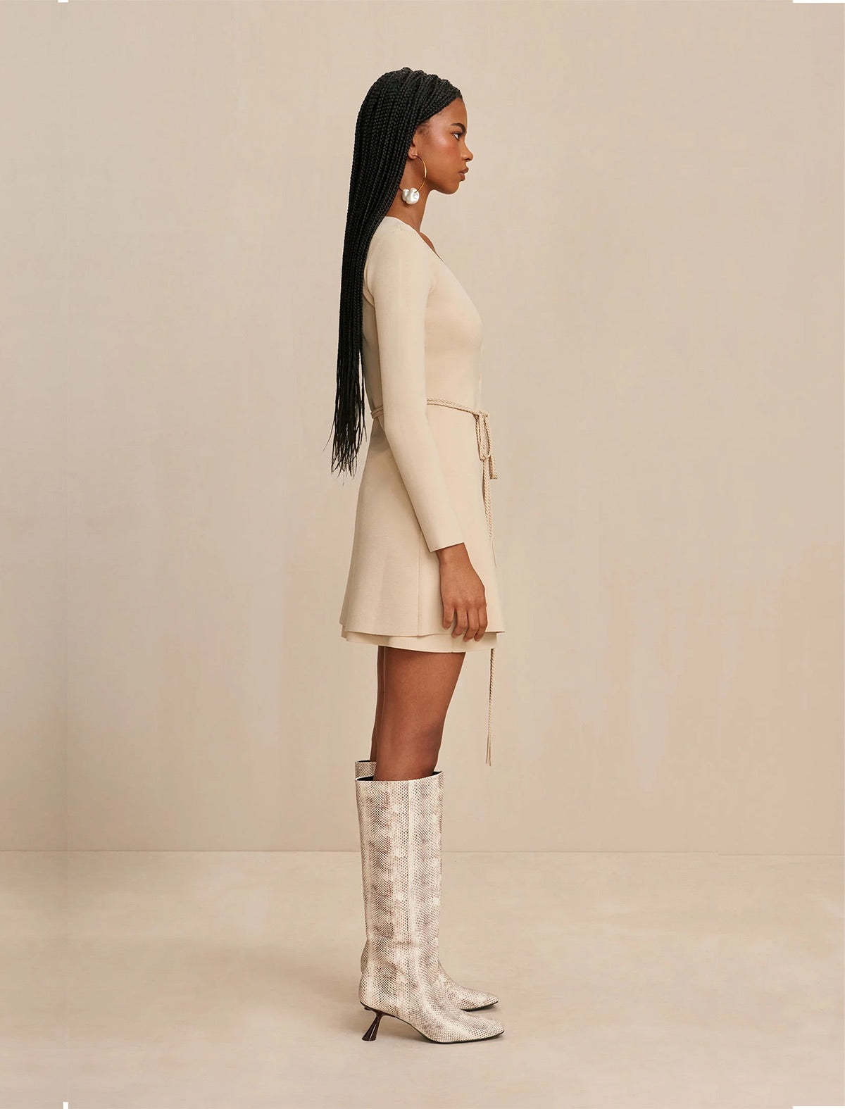 CULT GAIA Denisse Knit Mini Skirt In Beach