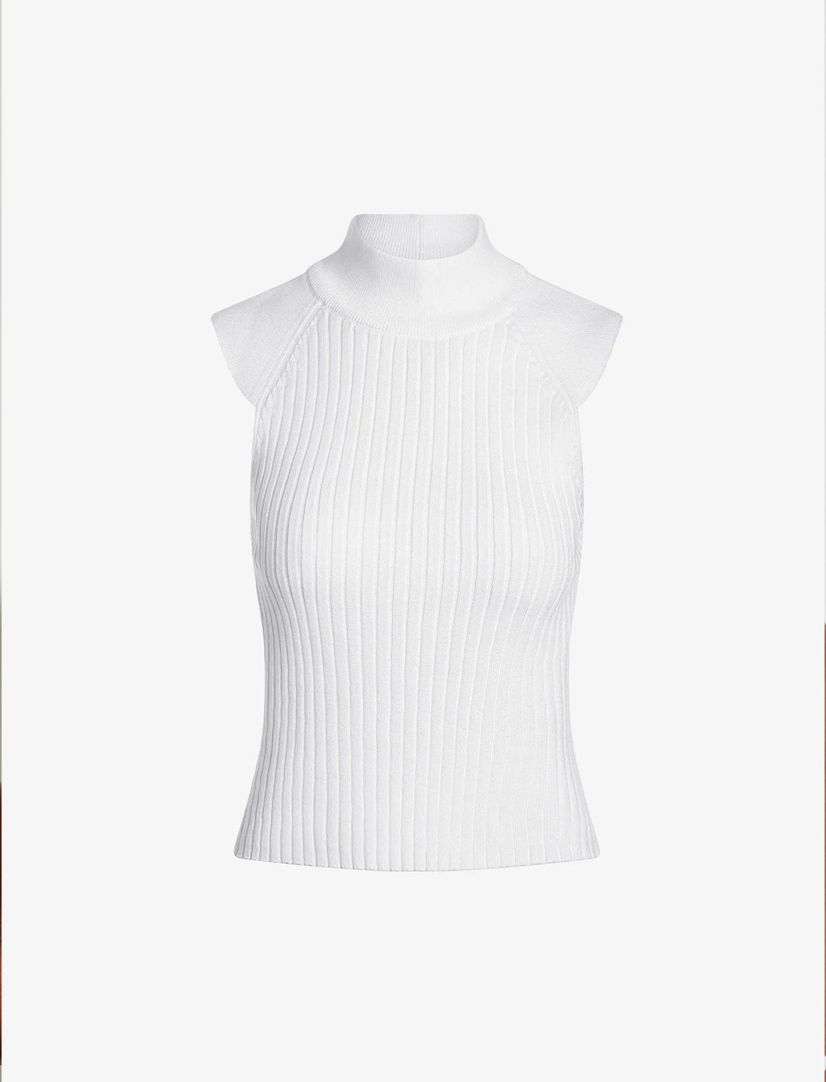 VARLEY Fowler Fitted Knit Tank In White