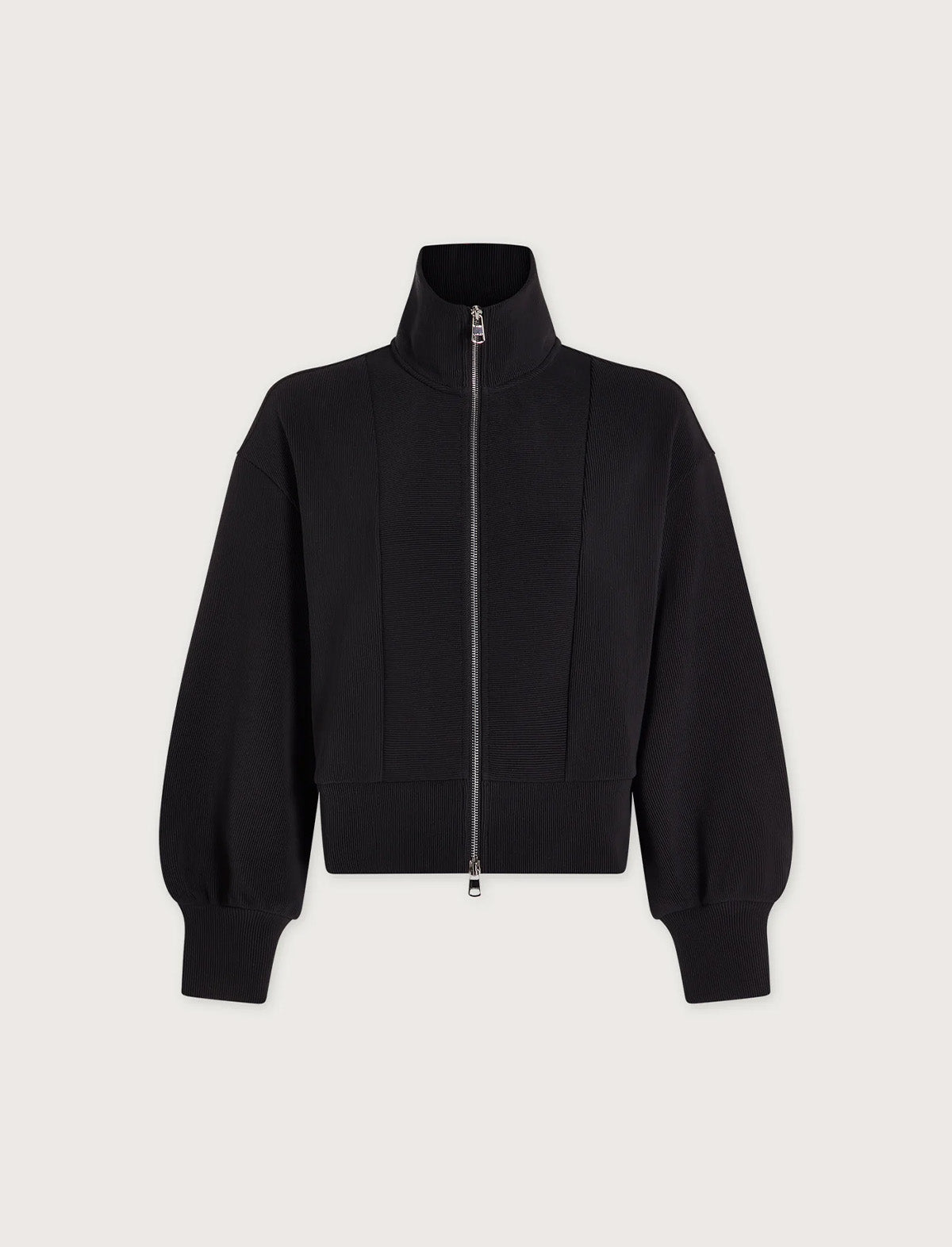 VARLEY Gibbs Zip-Through Sweat in Black