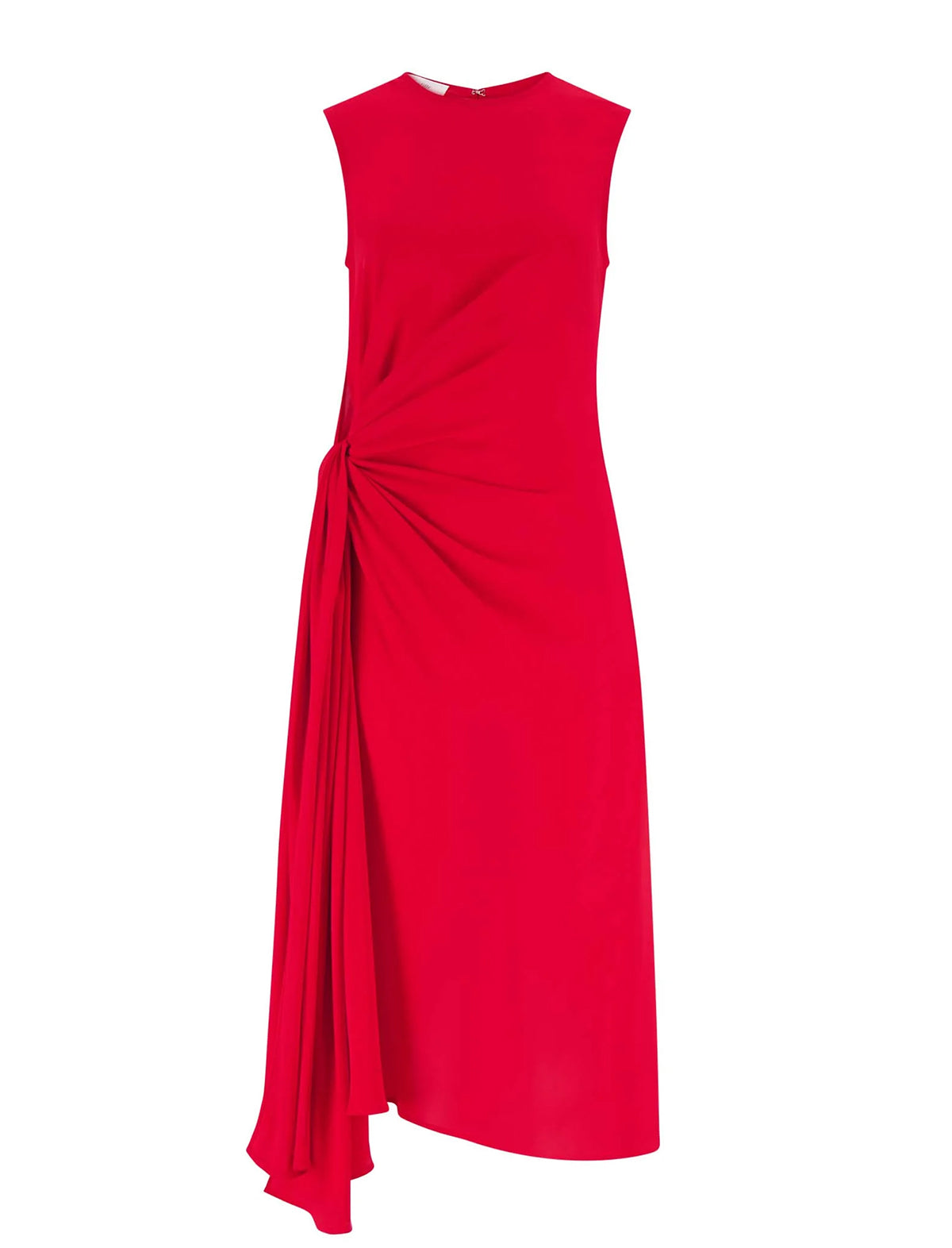 BEAUFILLE Hari Aymmetrical Dress in Vermillion