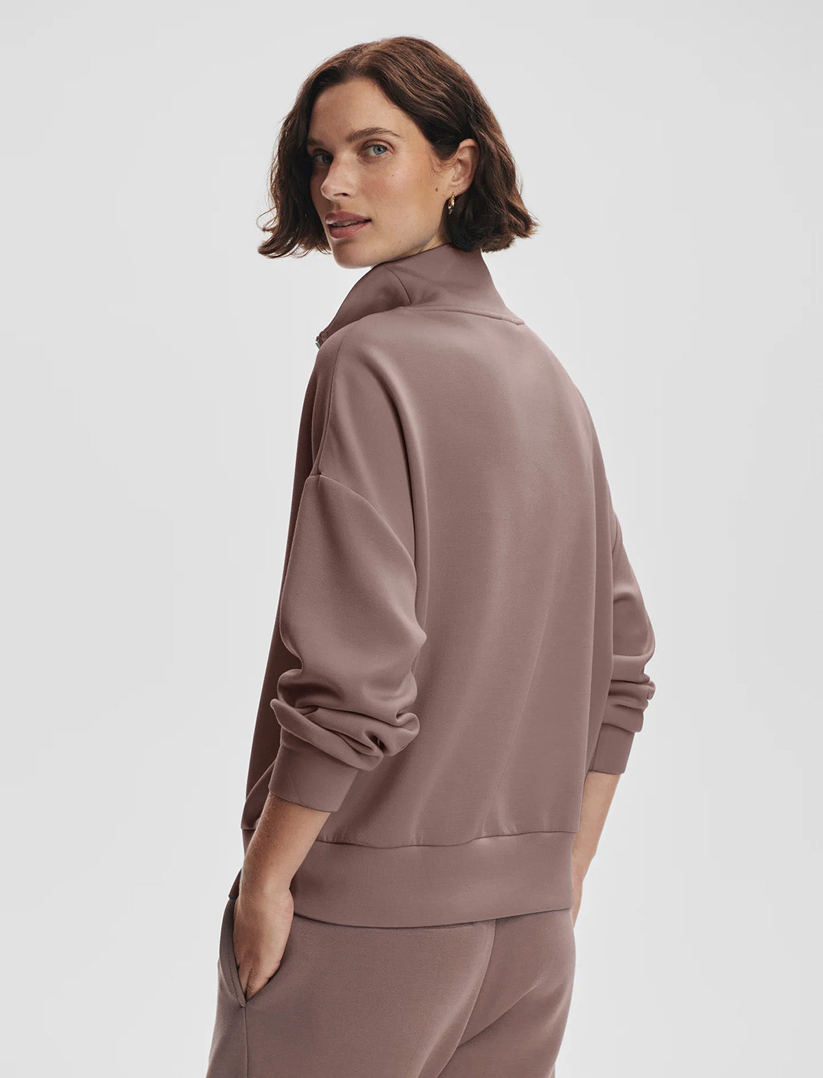 VARLEY Hawley Half-Zip Sweat in Antler
