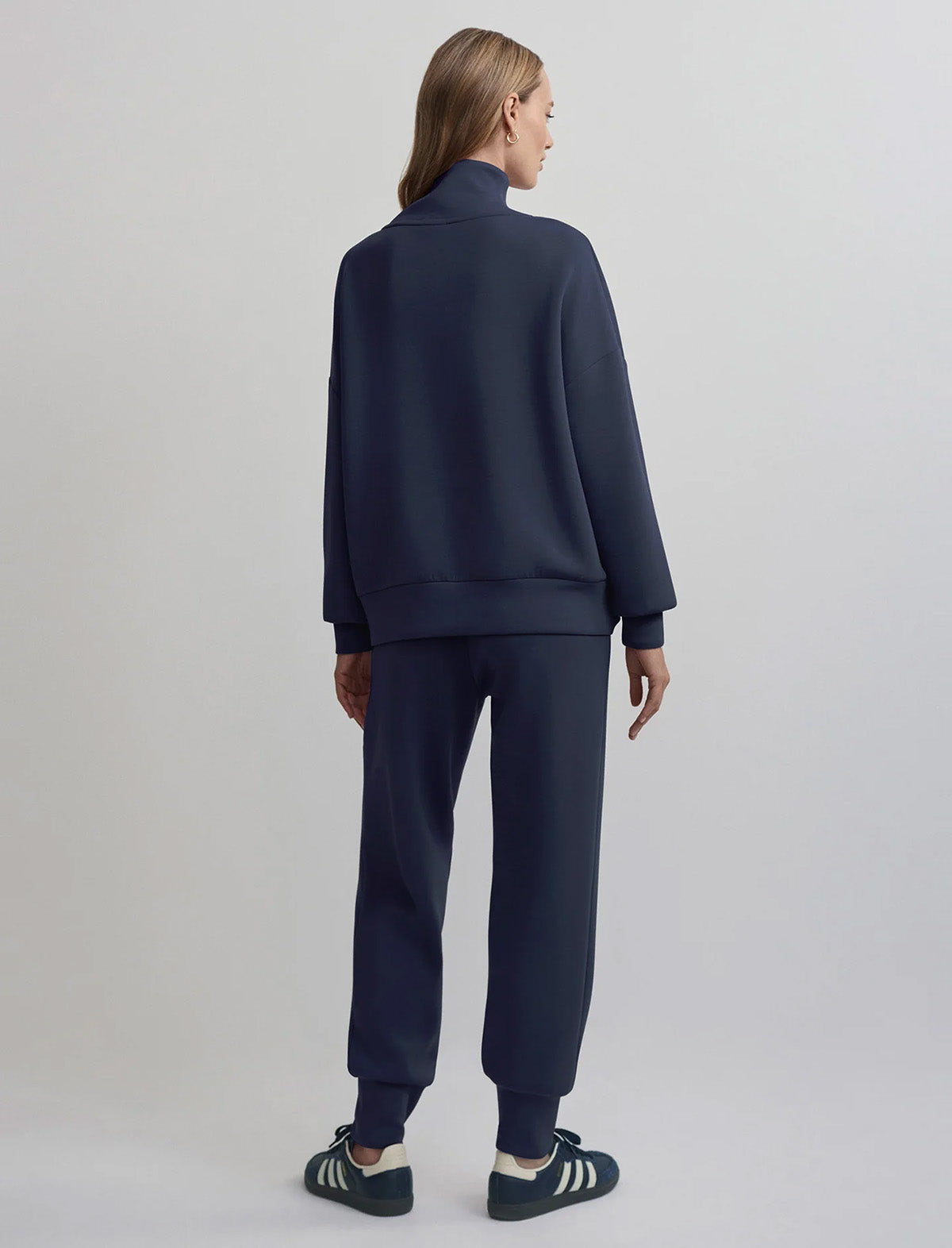 VARLEY Hawley Half-Zip Sweat in Blue Nights