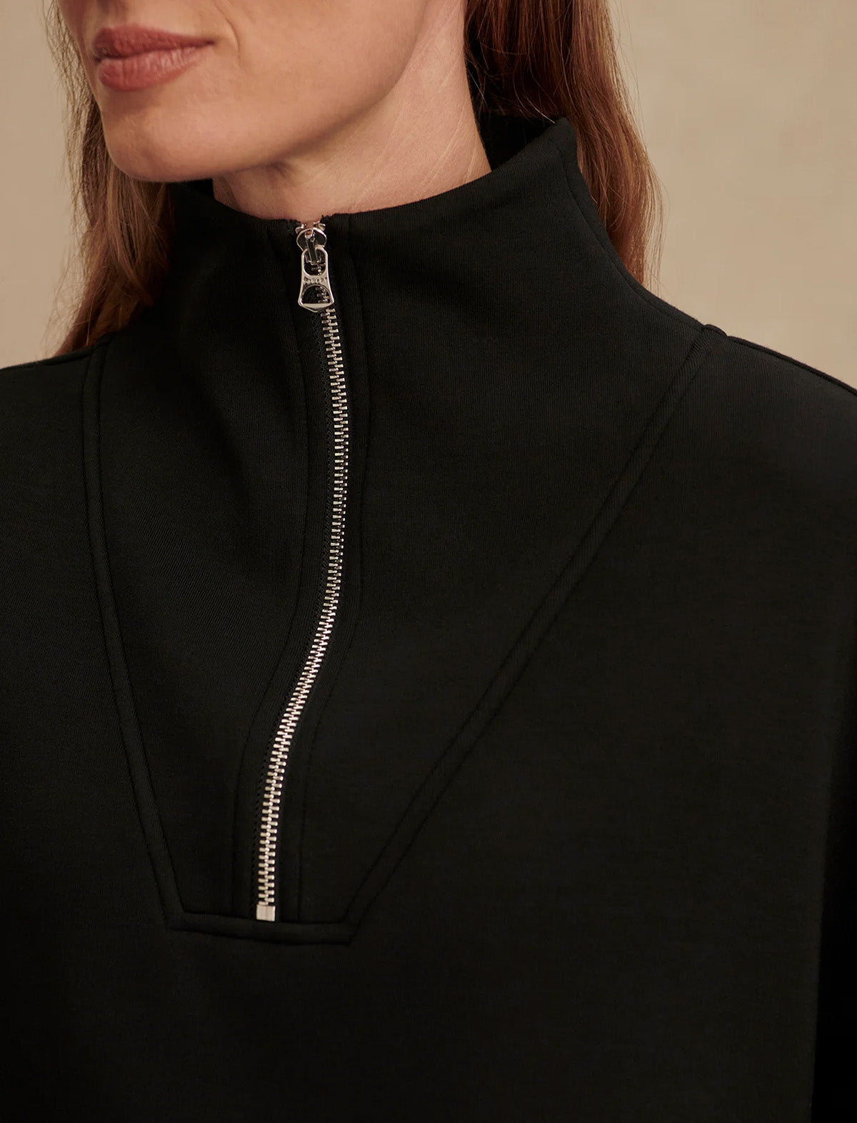 VARLEY Hawley Half-Zip Sweat In Black