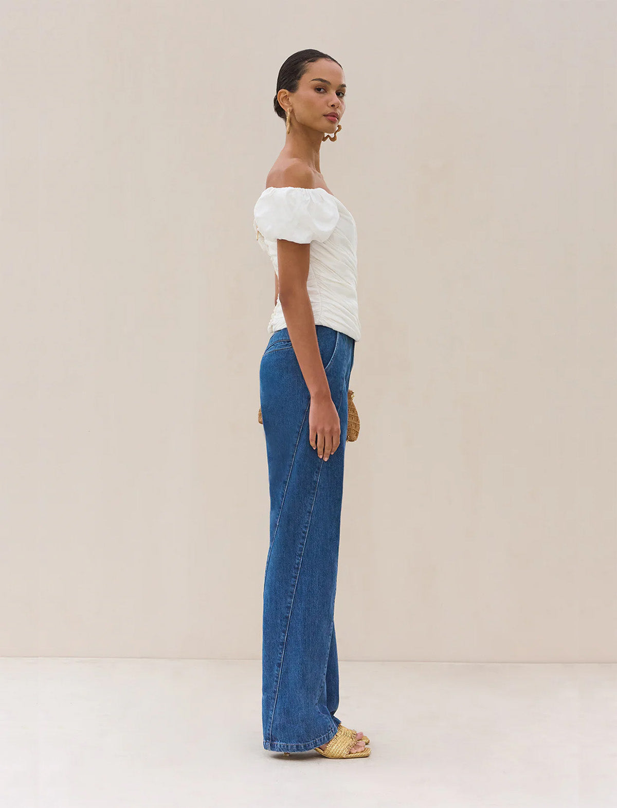 CULT GAIA Helene Top in Off White