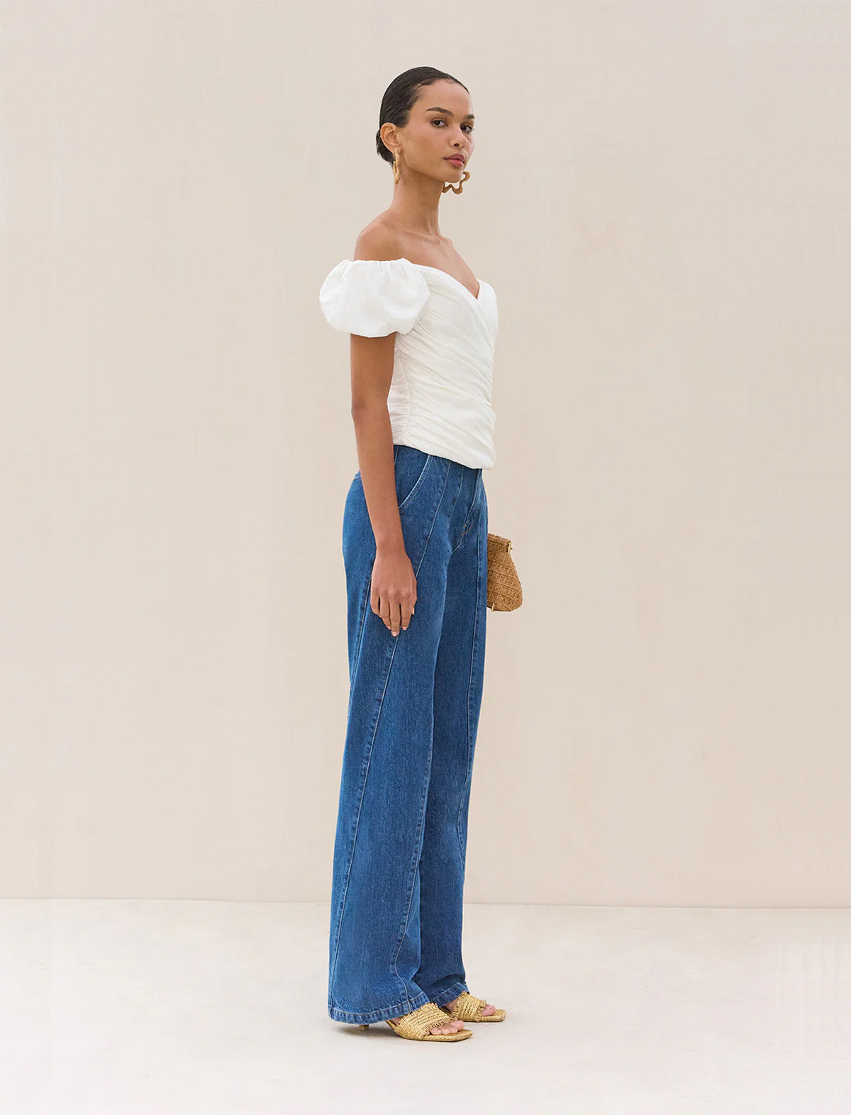 CULT GAIA Helene Top in Off White