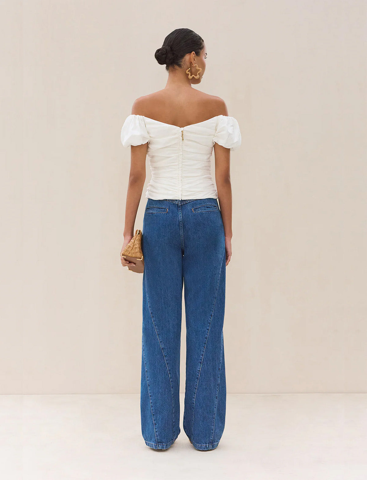 CULT GAIA Helene Top in Off White