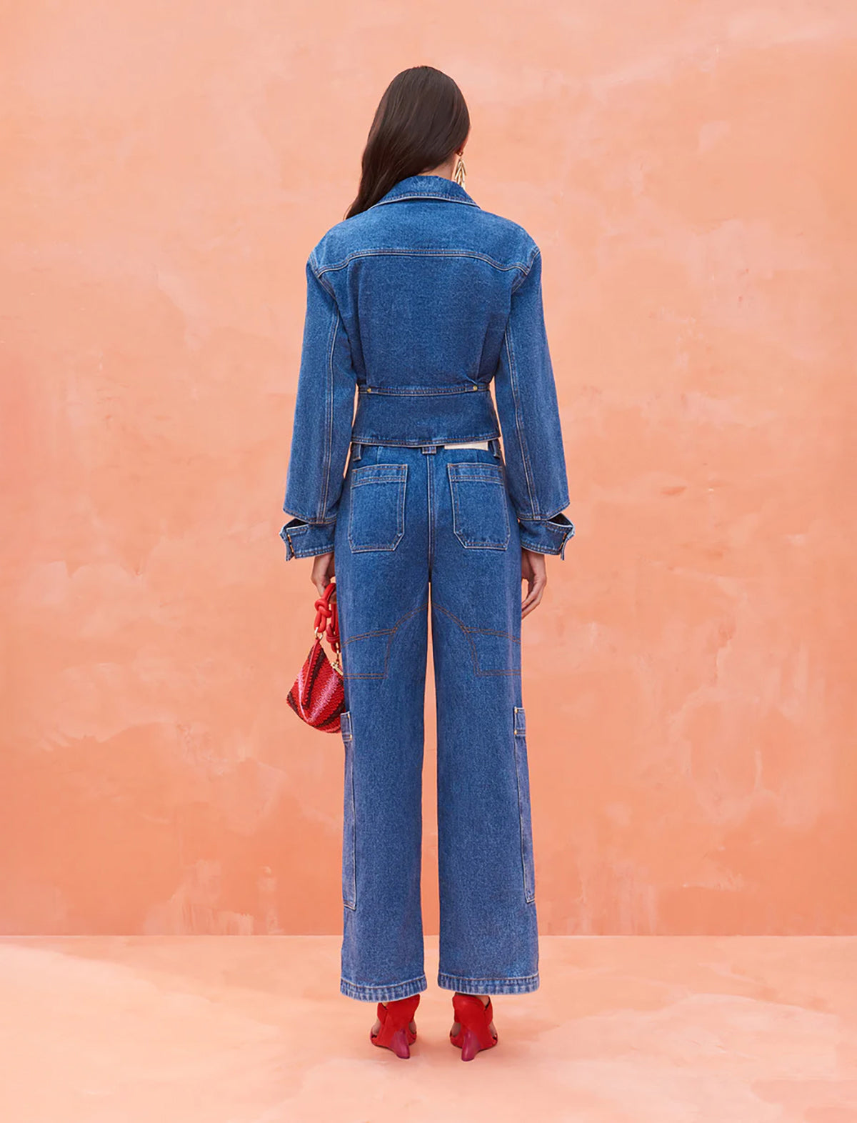 CULT GAIA Georgia Denim Jacket in Indigo