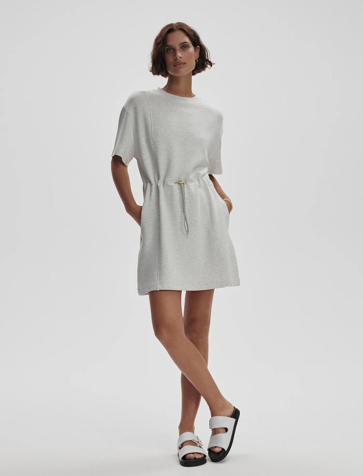 VARLEY Maple 2.0 Dress in Ivory Marl