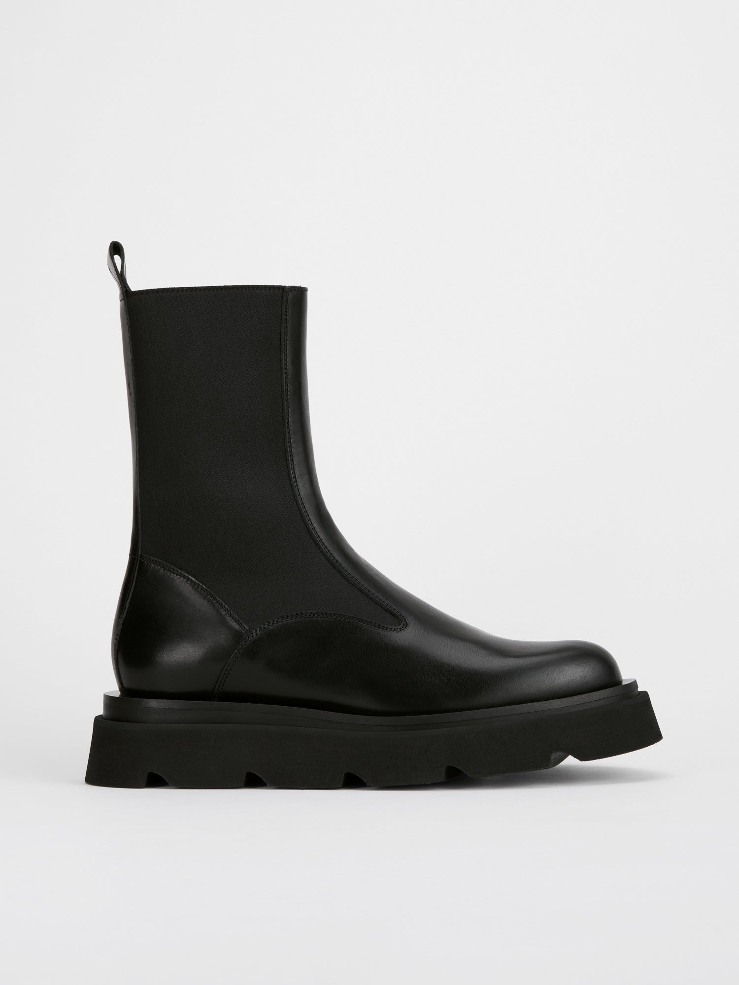 ATP Atelier Moncalieri Chunky Vacchetta Leather Boots in Black