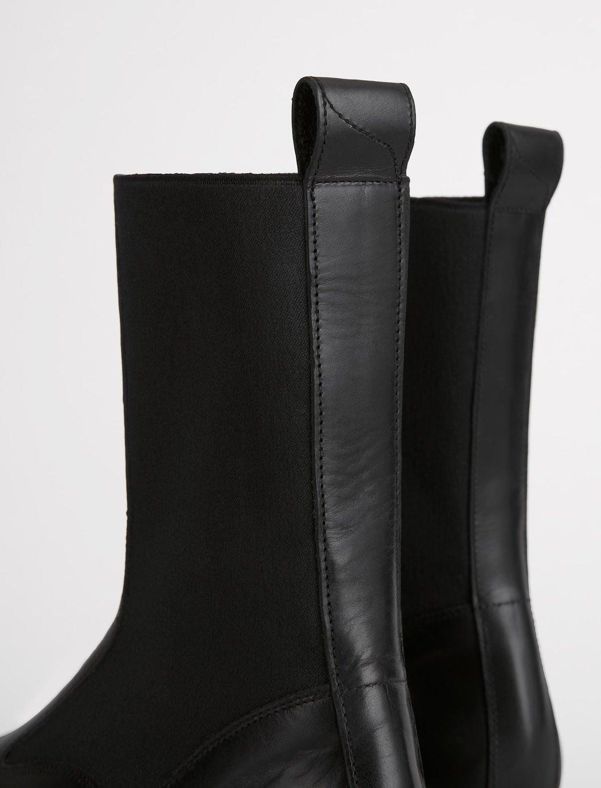 ATP Atelier Moncalieri Chunky Vacchetta Leather Boots in Black