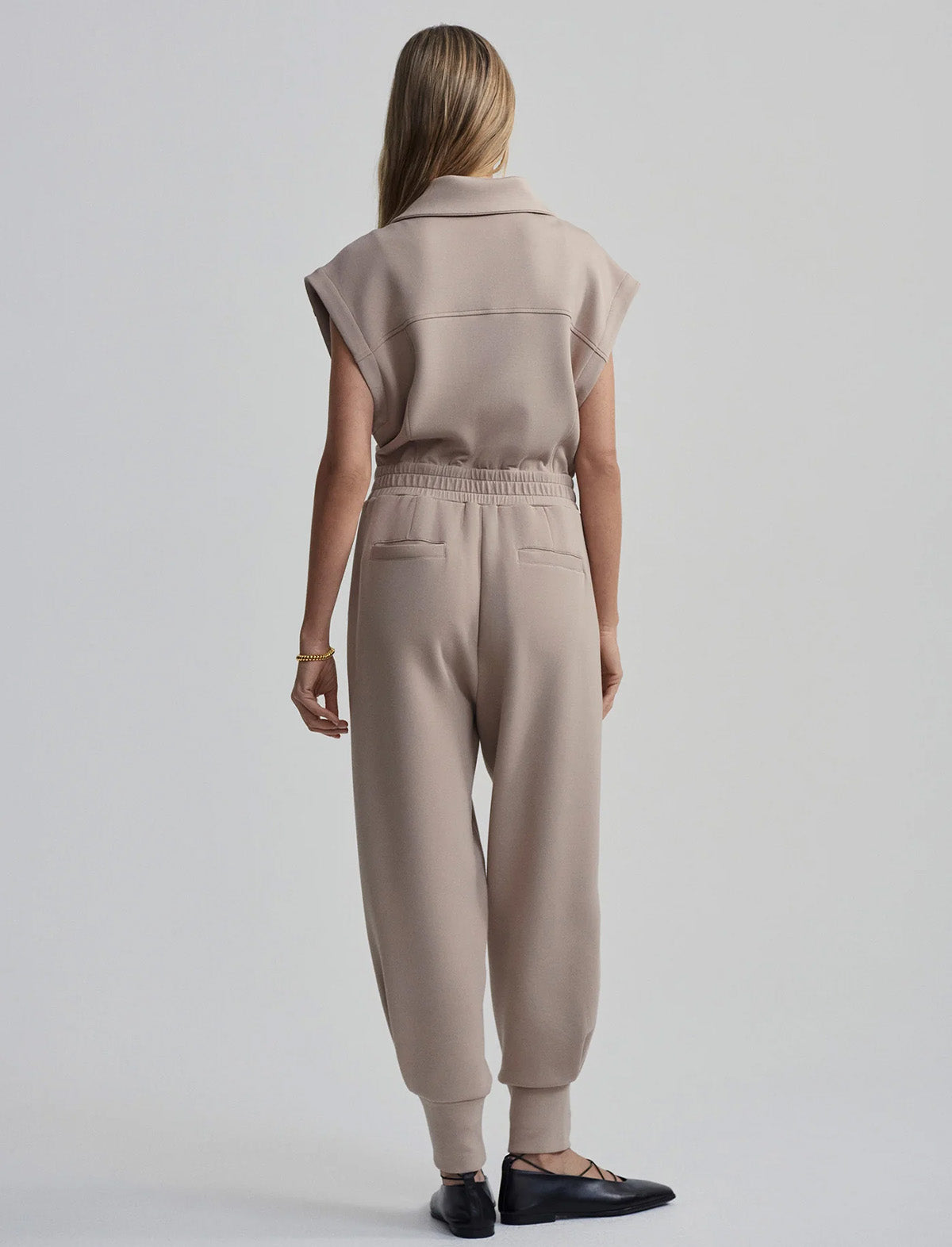 VARLEY Monica Jumpsuit in Light Taupe