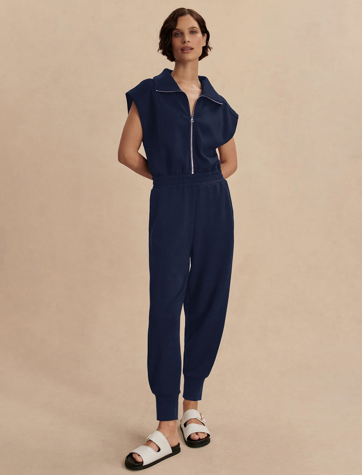 VARLEY Monica Jumpsuit in Navy