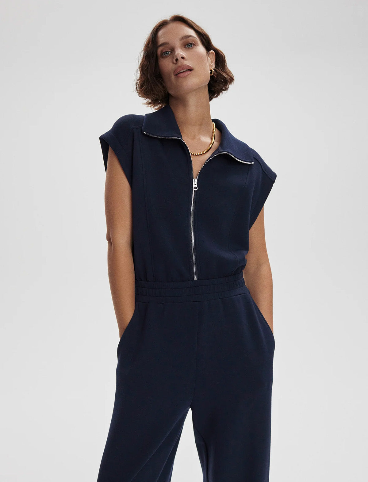 VARLEY Monica Jumpsuit in Navy