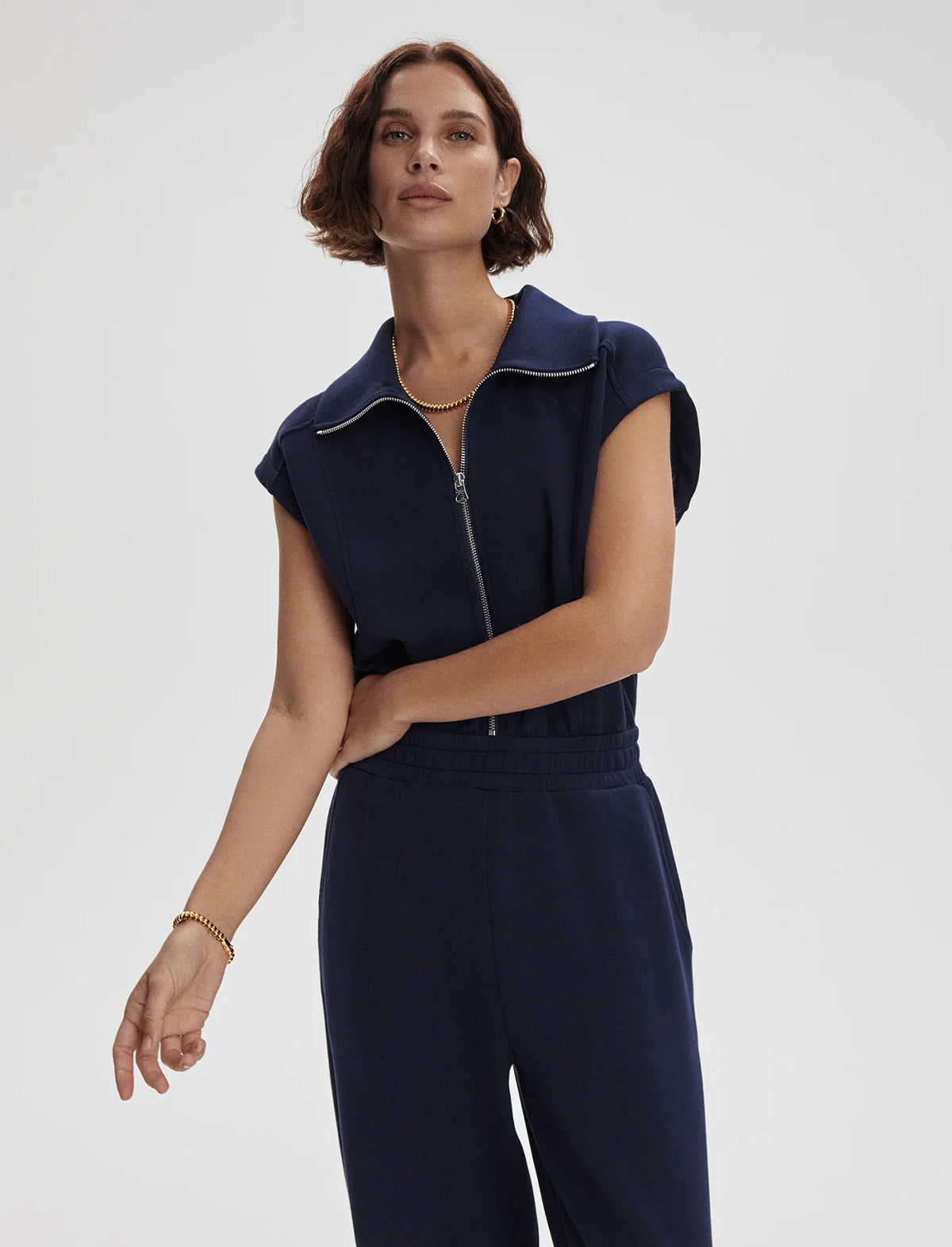 VARLEY Monica Jumpsuit in Navy