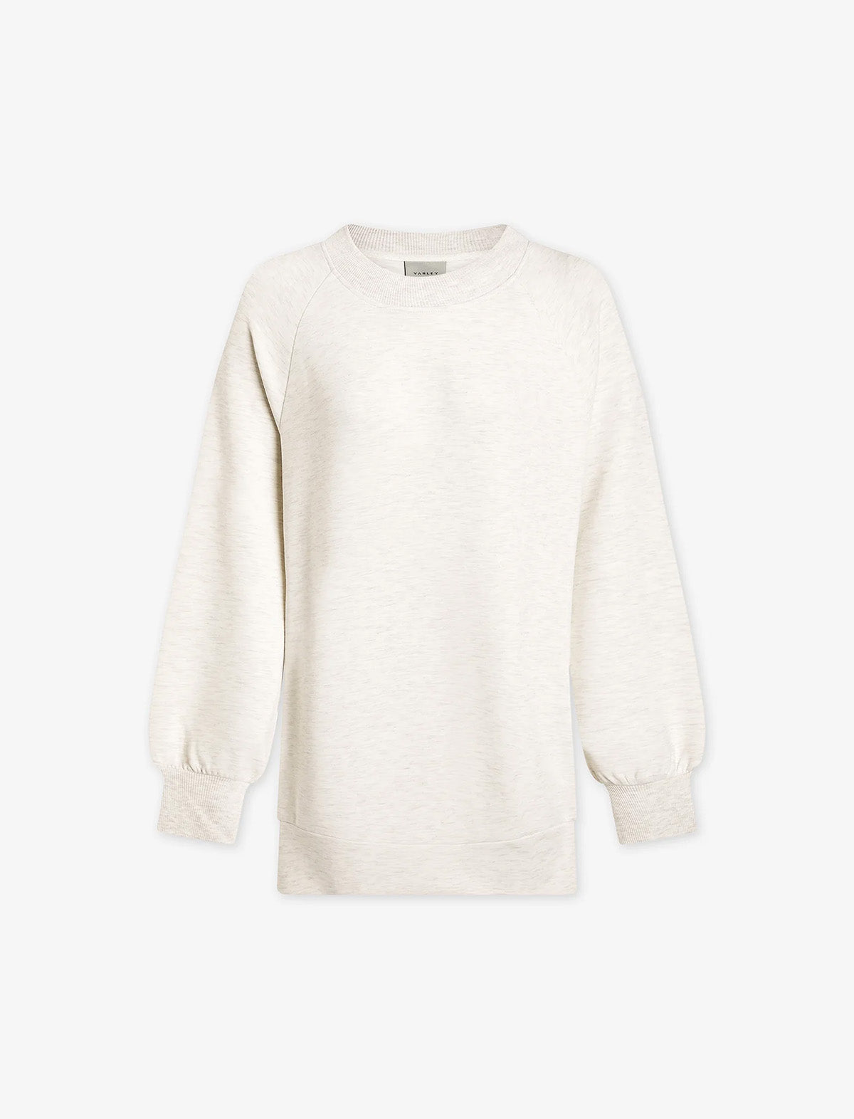 VARLEY Nicole Boyfriend Sweat in Ivory Marl