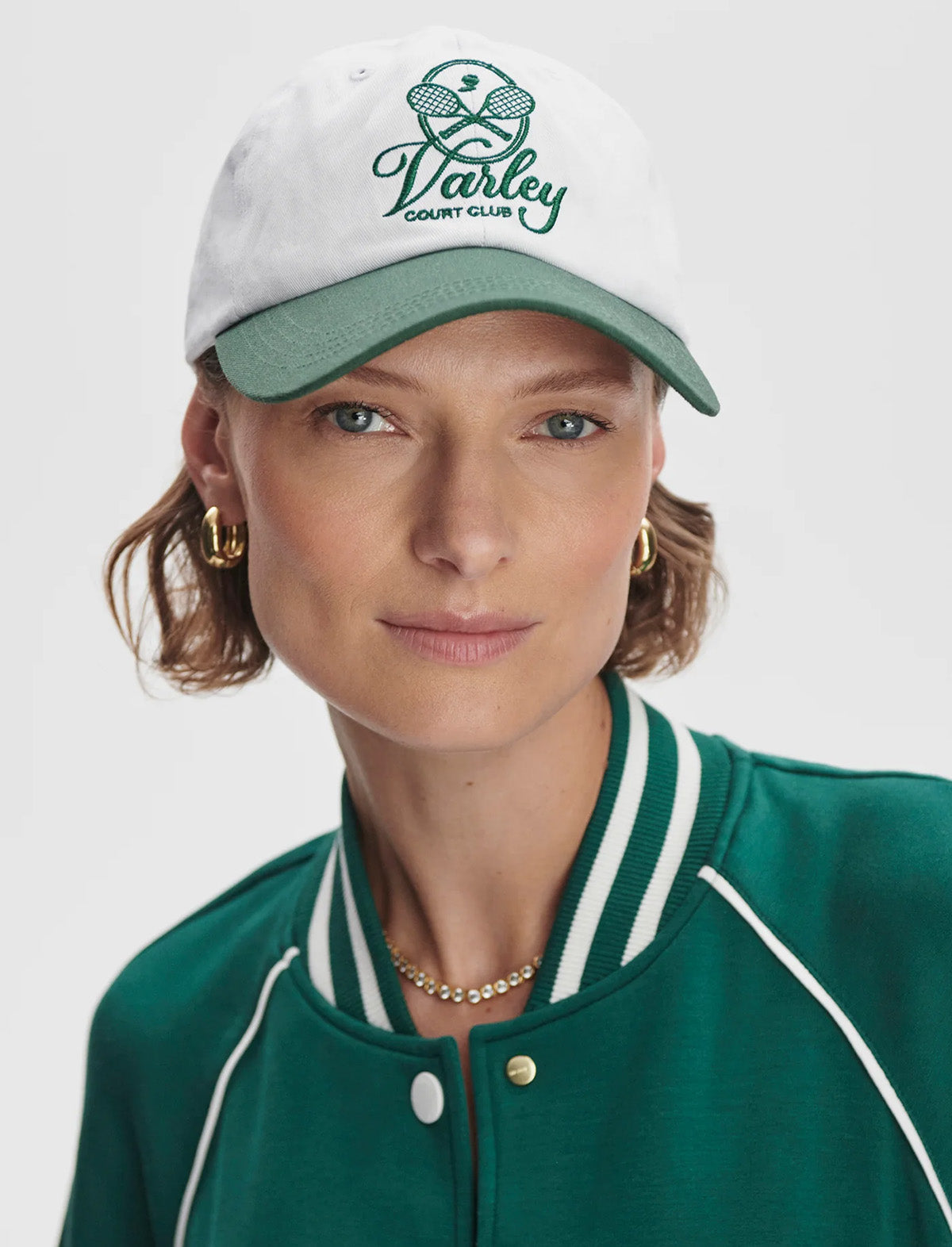 VARLEY Noa Club Cap in White/Forest