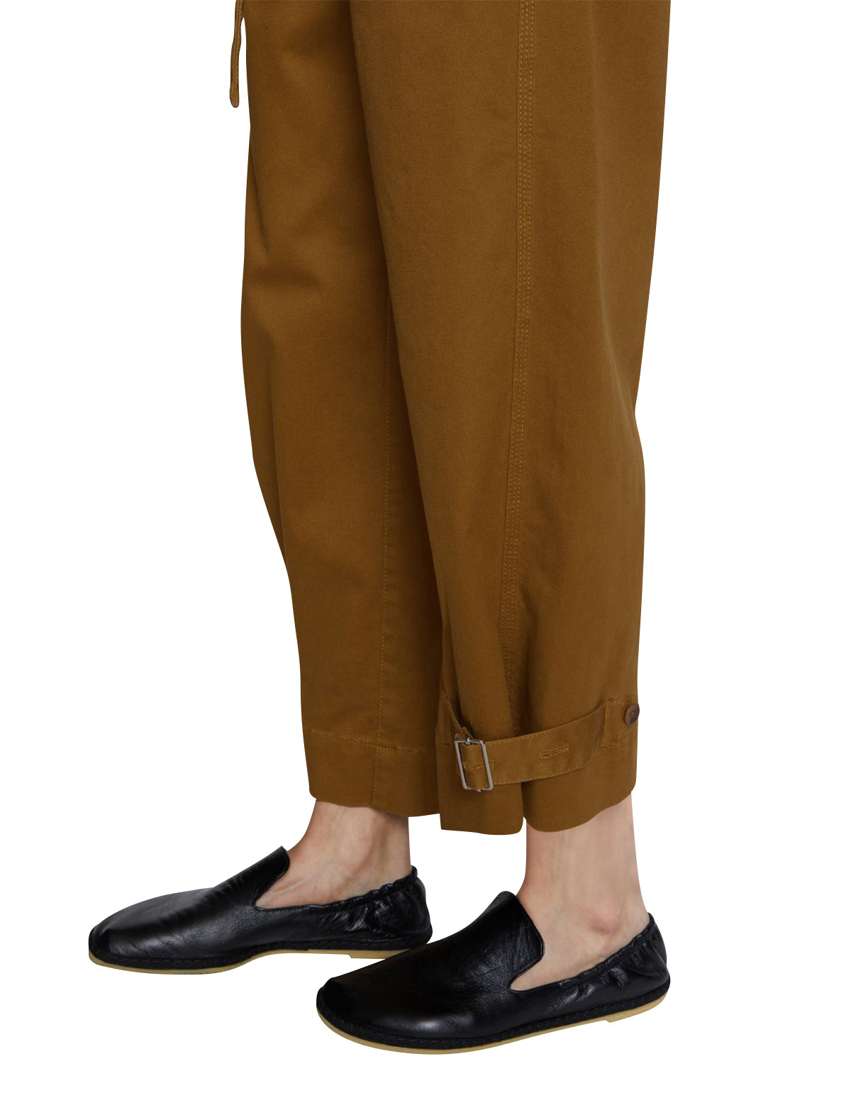 PROENZA SCHOULER WHITE LABEL Cotton Twill Tapered Pants Olive