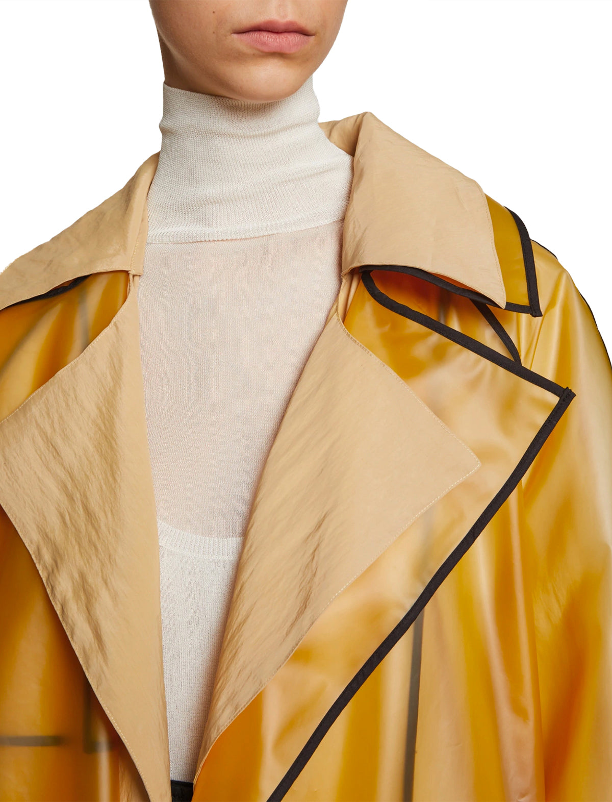 PROENZA SCHOULER WHITE LABEL Belted Layered Rain Coat