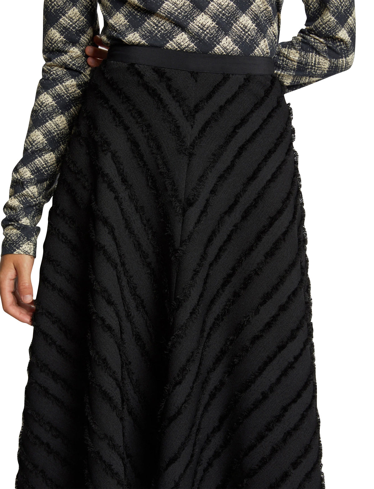PROENZA SCHOULER WHITE LABEL Midi Skirt in Black