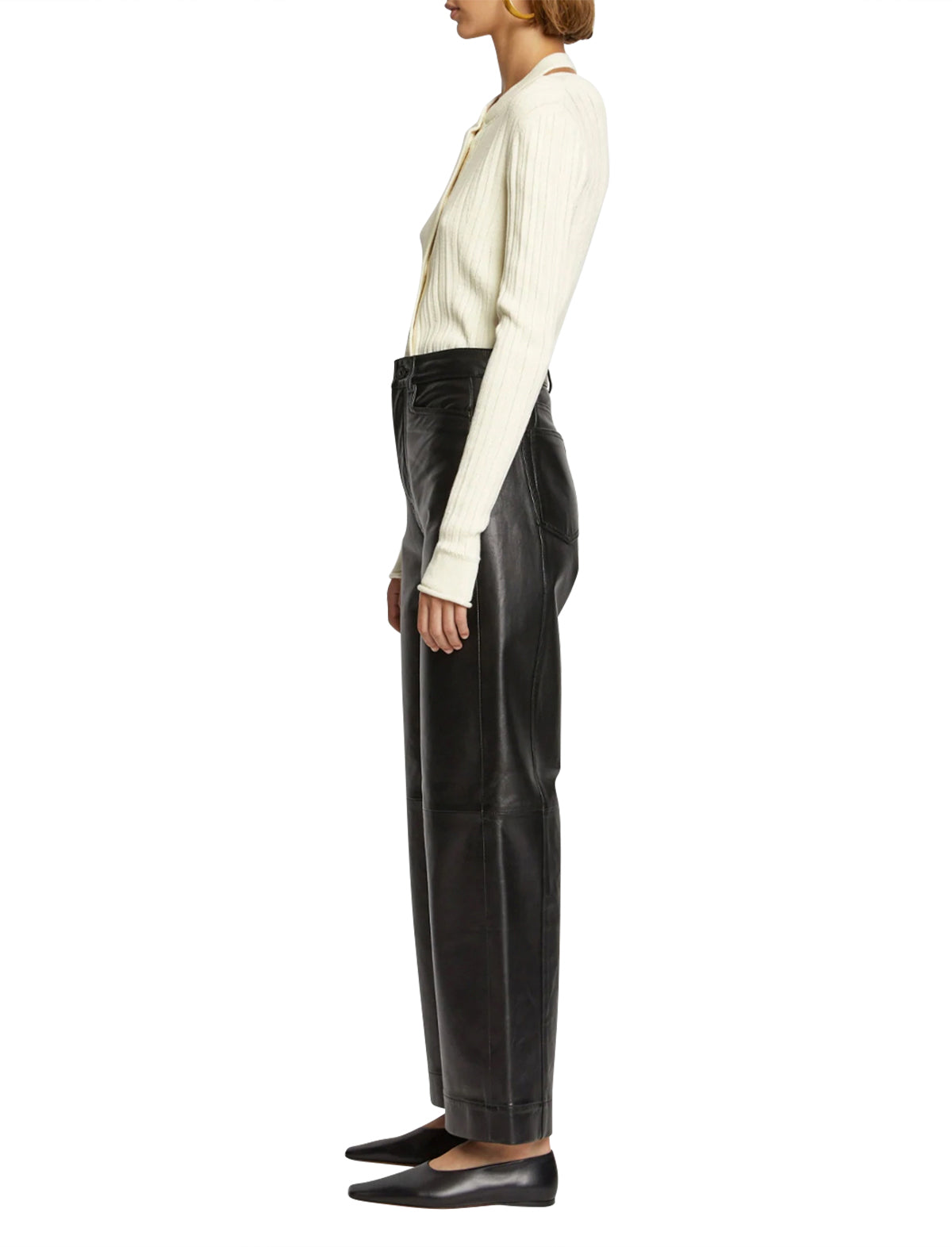 PROENZA SCHOULER WHITE LABEL Rib Knit Cardigan In Calico