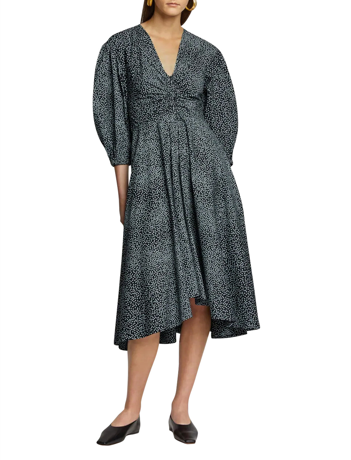 PROENZA SCHOULER WHITE LABEL Midi Dress In Dotted Print