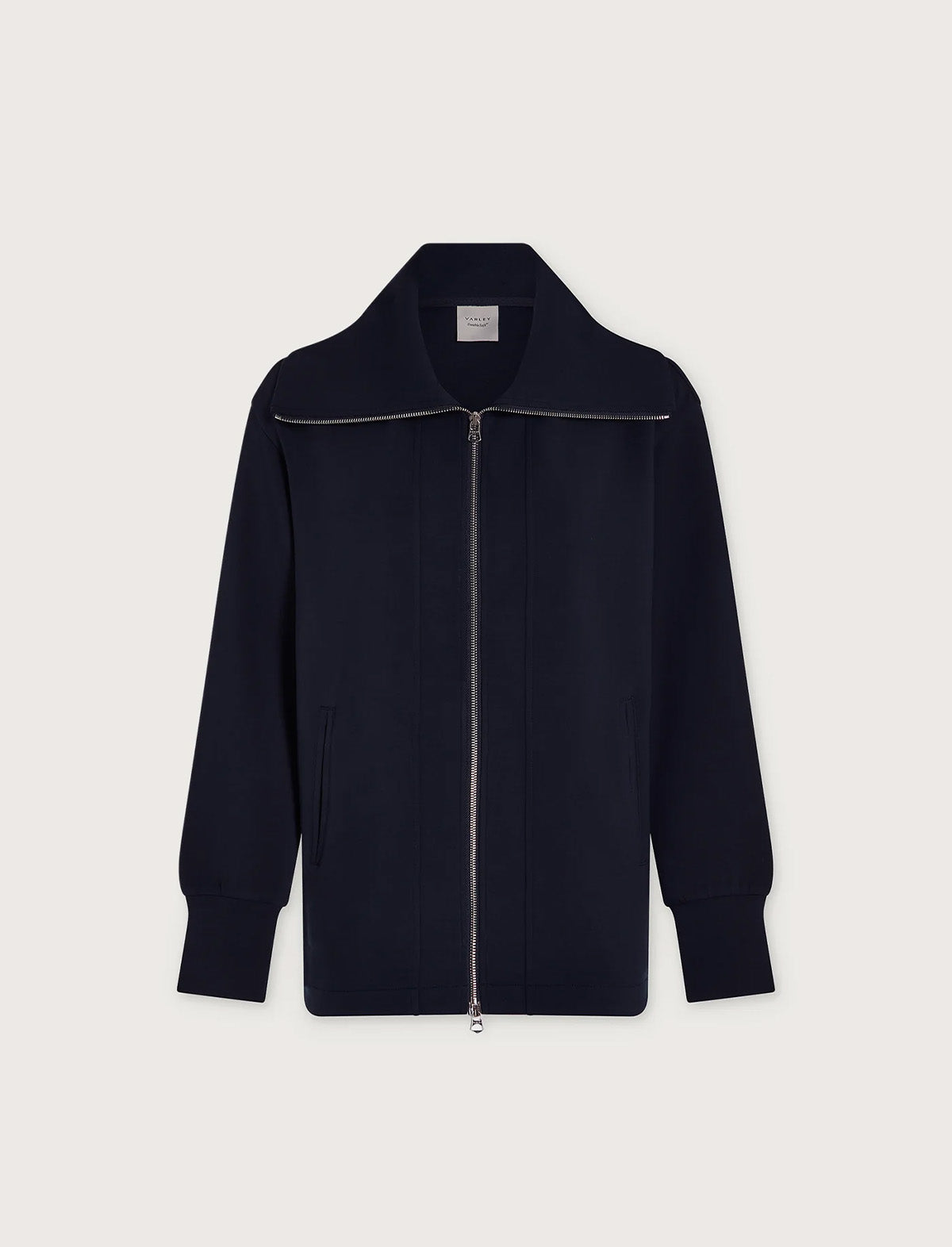 VARLEY Raleigh Zip-Through Sweat in Navy