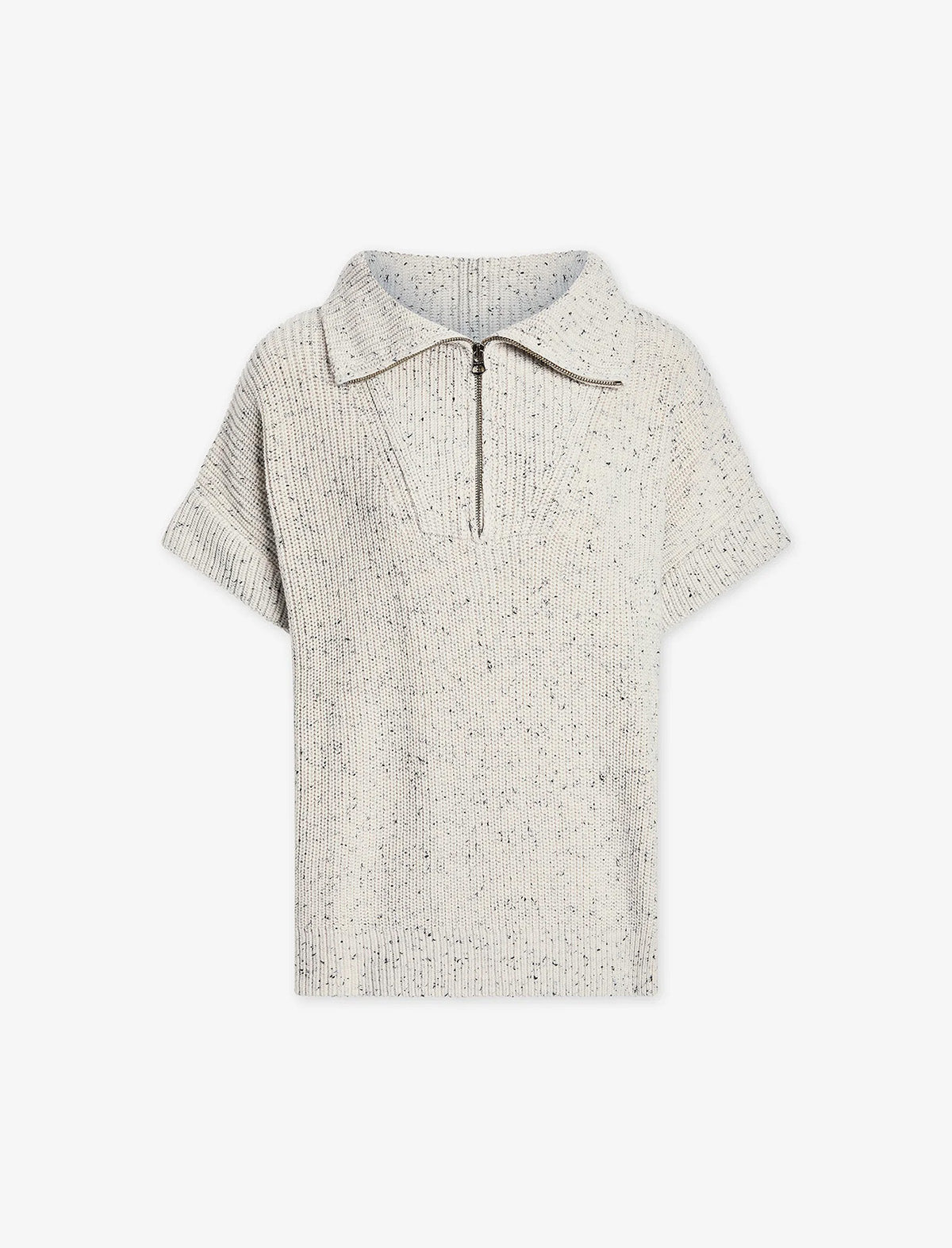 VARLEY Reagan Drop Sleeve Sweater in Vaporous Grey Fleck