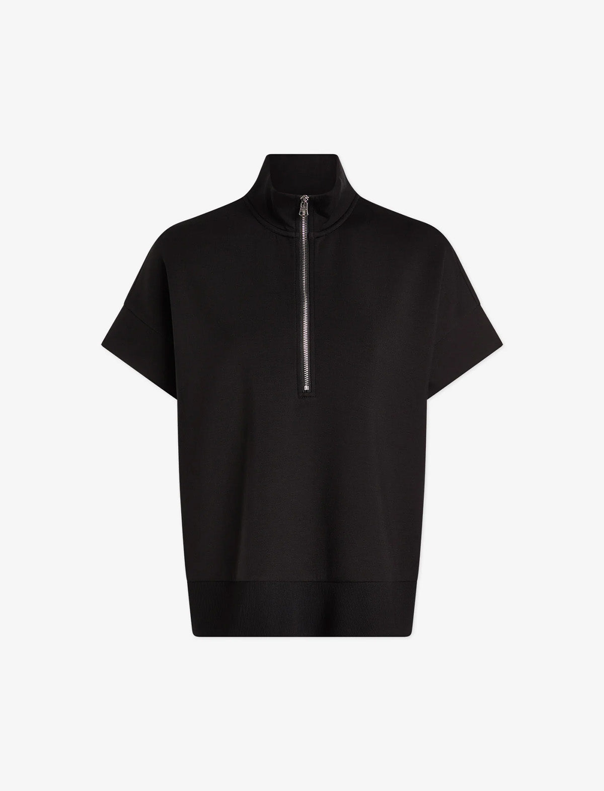 VARLEY Ritchie Short Sleeve Sweat in Black