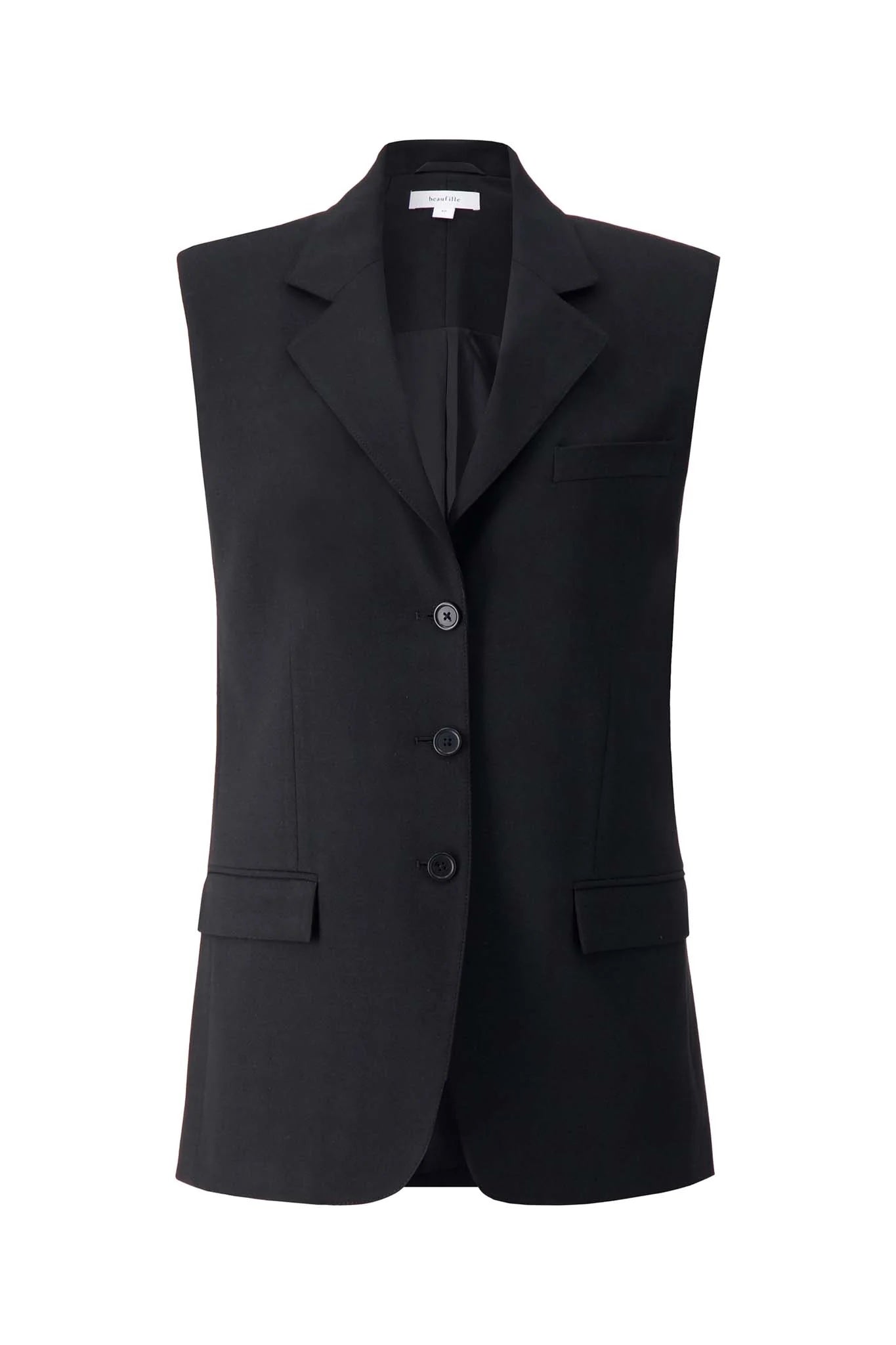 BEAUFILLE Saville Vest in Black