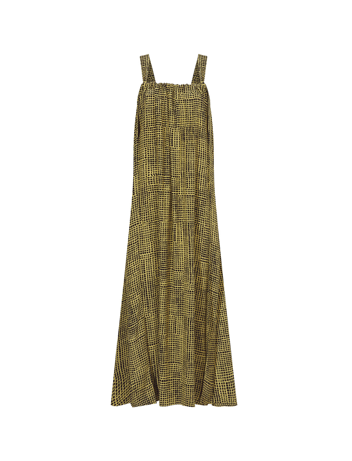 PROENZA SCHOULER WHITE LABEL Flou Crepe Maxi Dress in Matcha Print