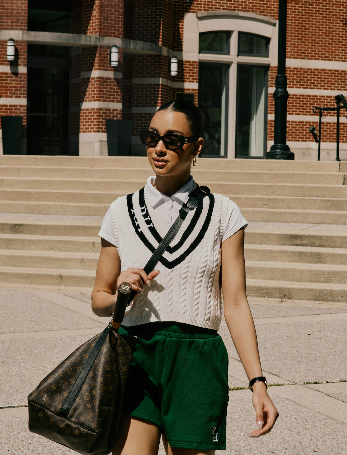 RECREATIONAL HABITS Steffi Sweater Vest in White