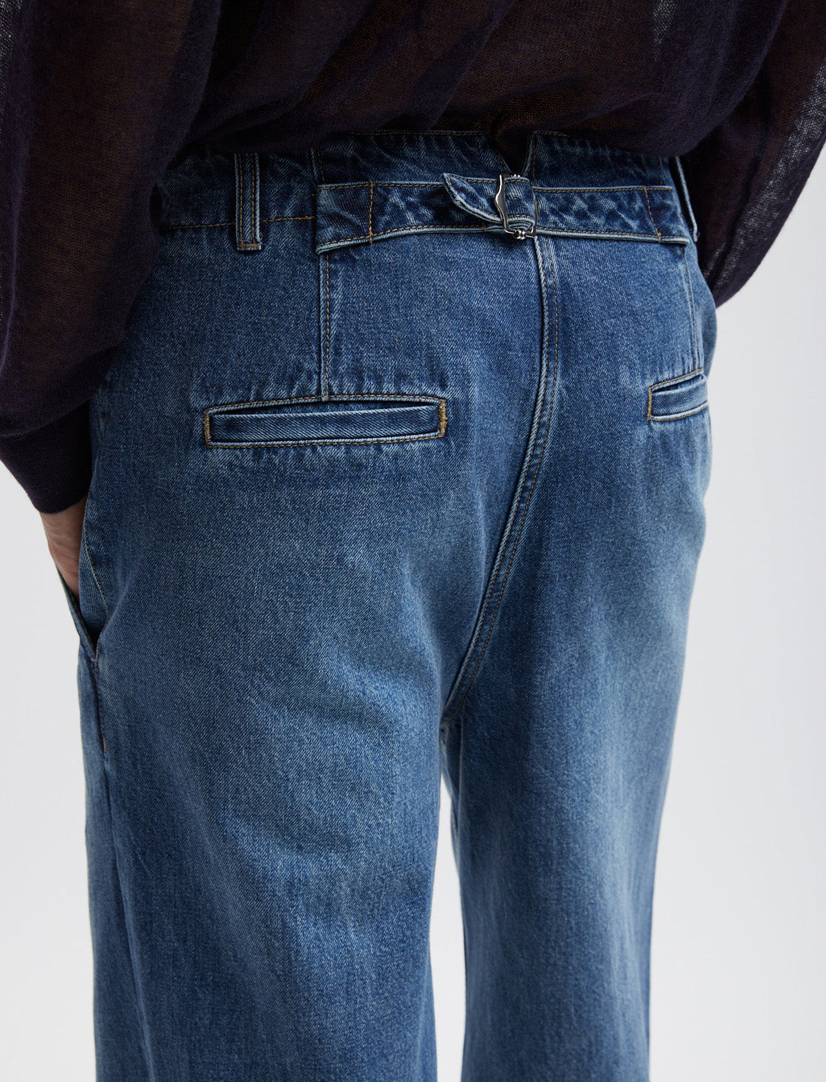 TIBI Spring Denim Barry Jean in Classic Blue