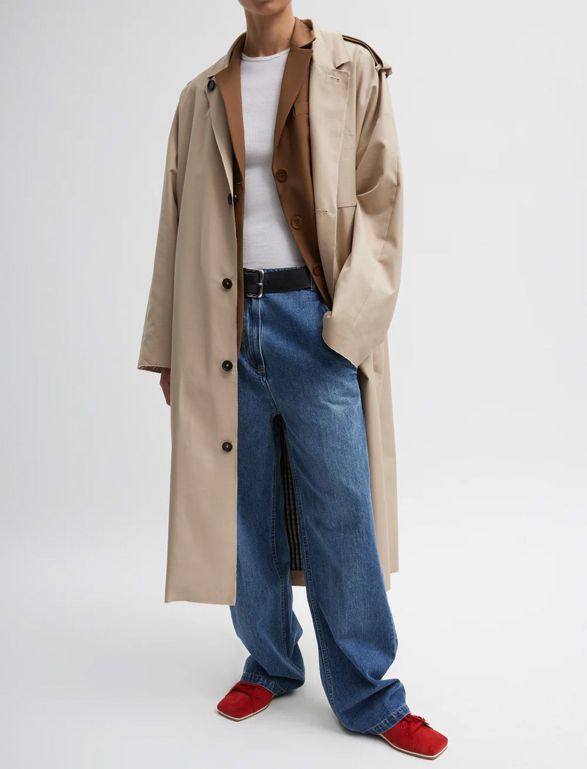 TIBI Spring Denim Barry Jean in Classic Blue