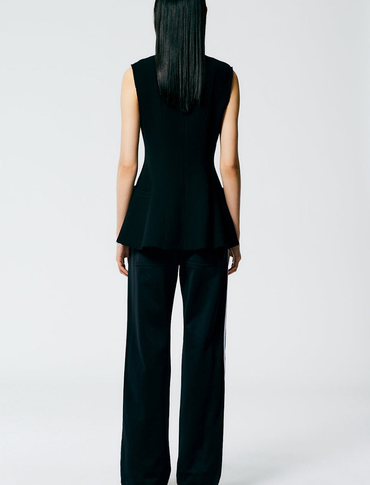TIBI Active Knit Scottie Jogger in Black