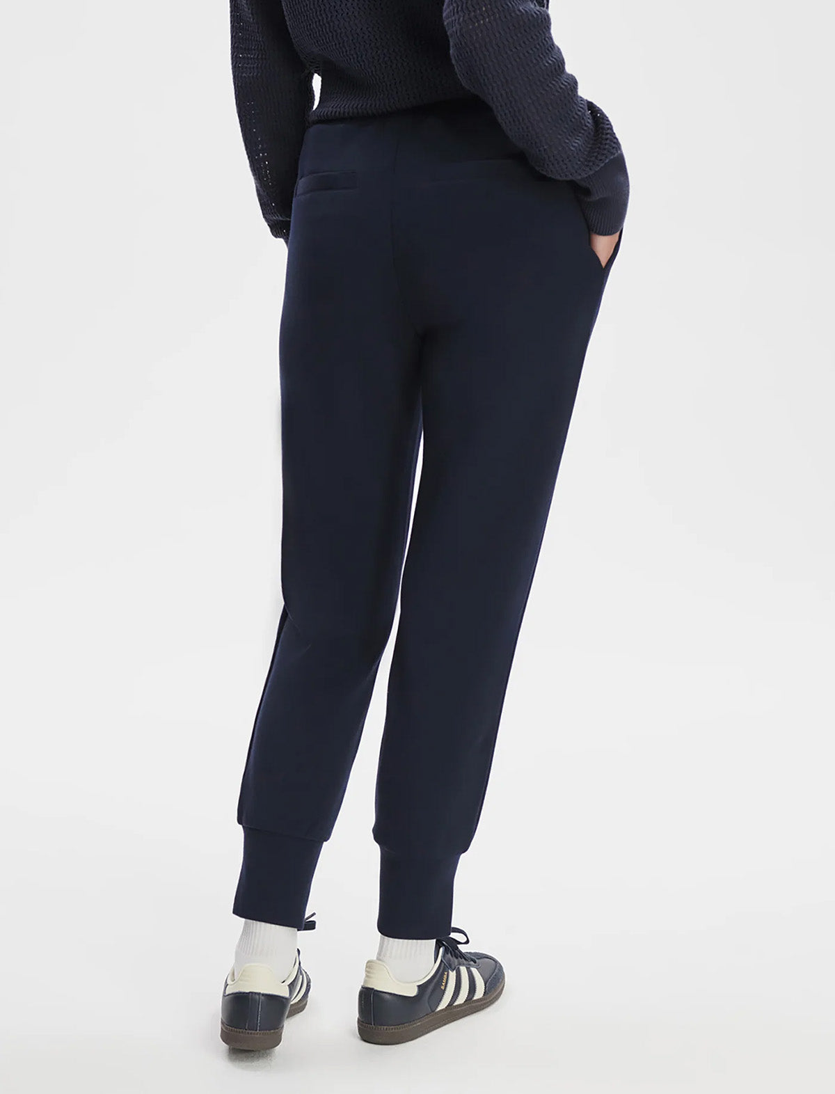 VARLEY The Slim Cuff Pant 25" in Navy