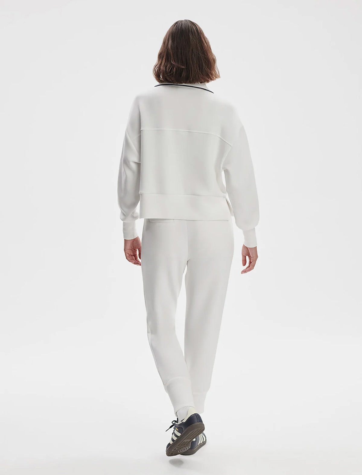 VARLEY The Slim Cuff Pant 25" in White