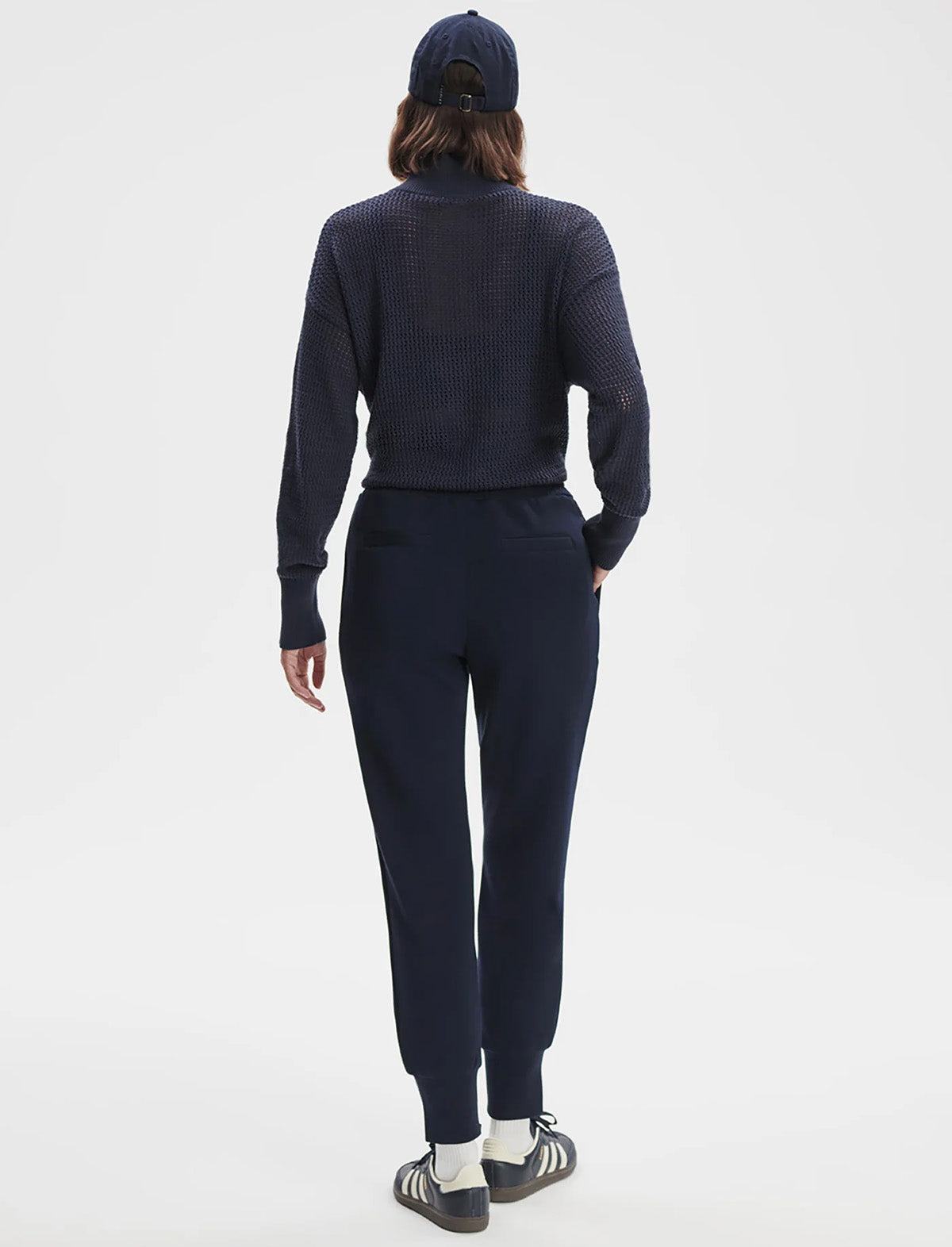 VARLEY The Slim Cuff Pant 27.5" in Navy