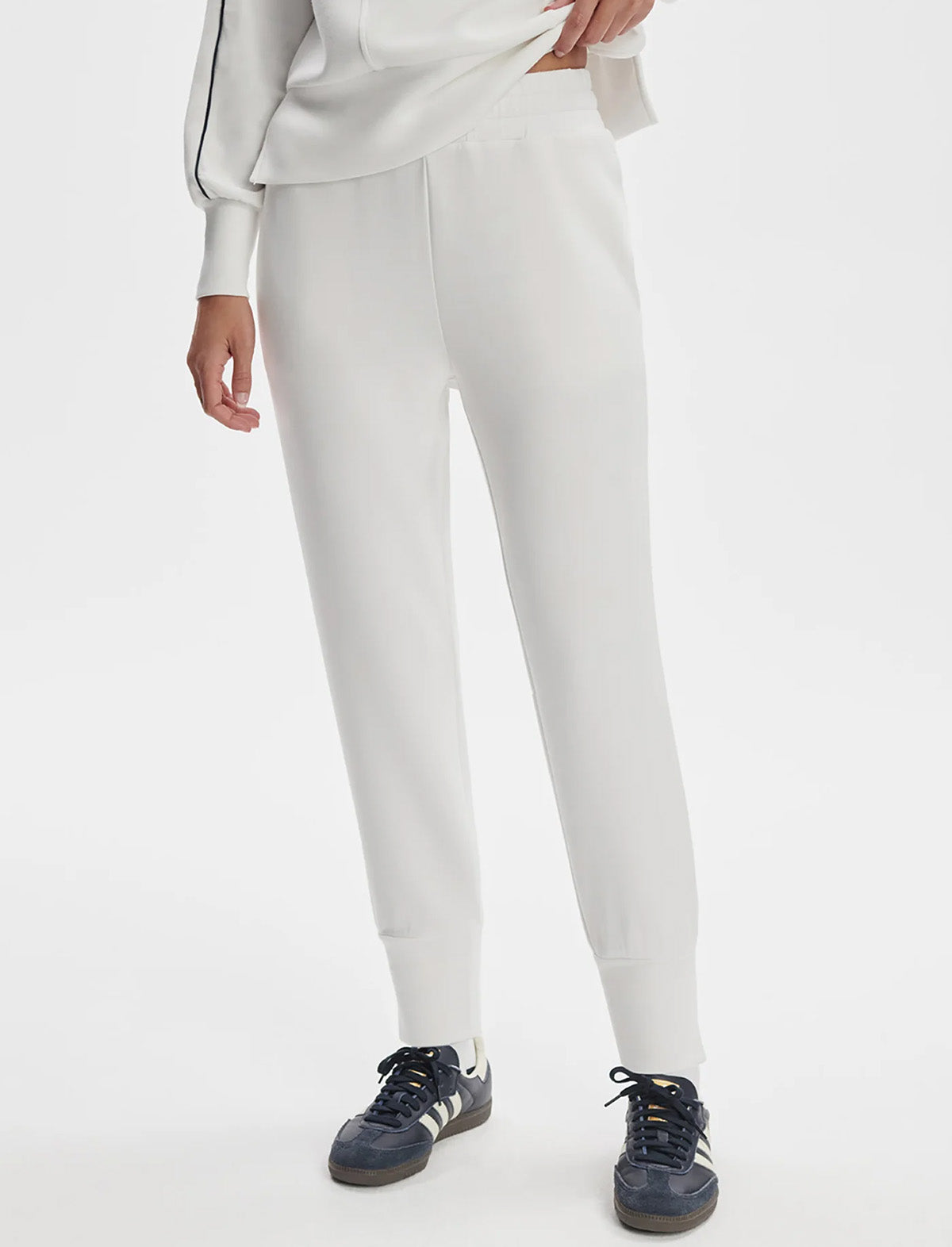 VARLEY The Slim Cuff Pant 27.5" in White