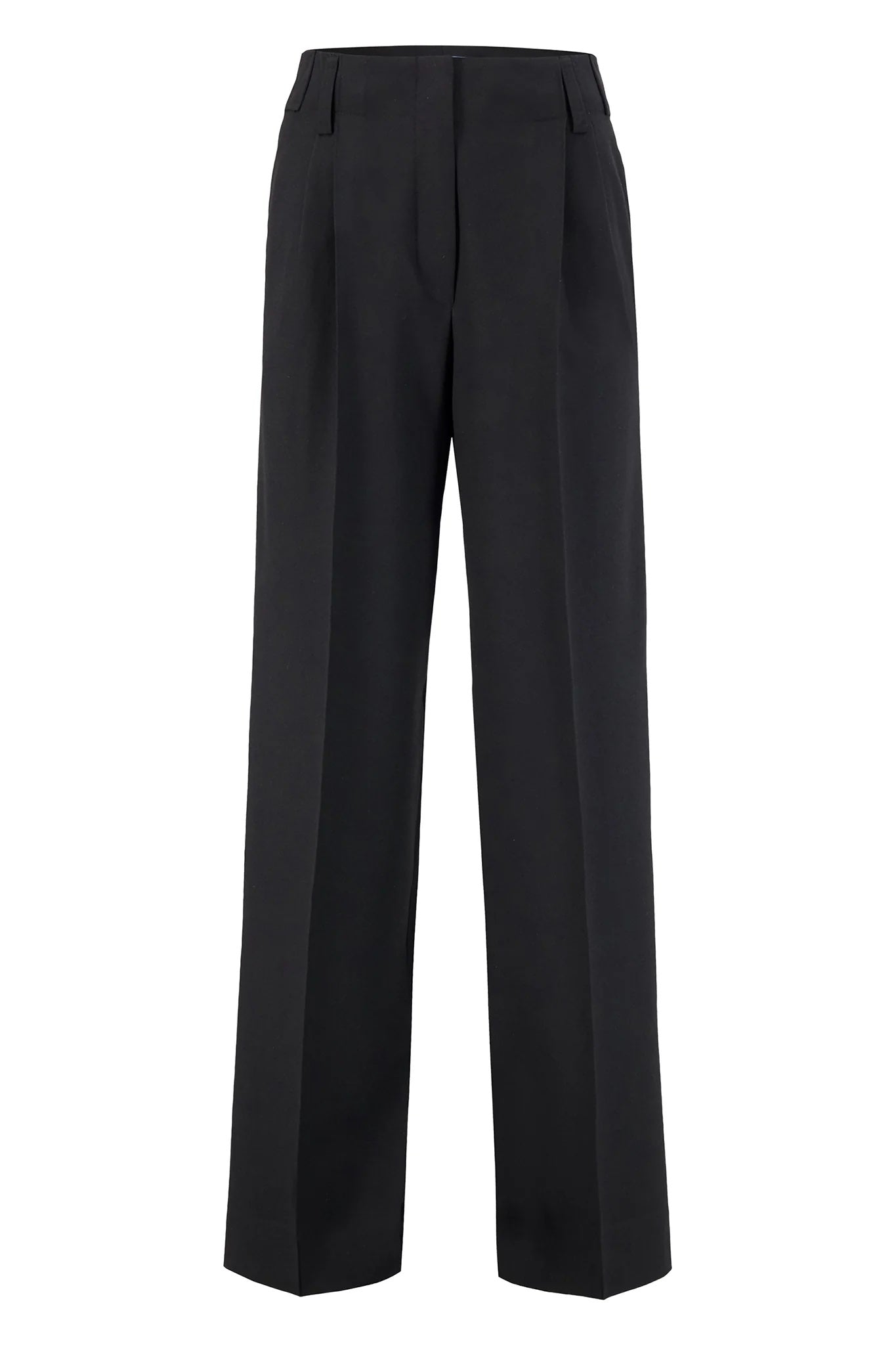 BEAUFILLE Ulla Wide-Leg Trousers in Black