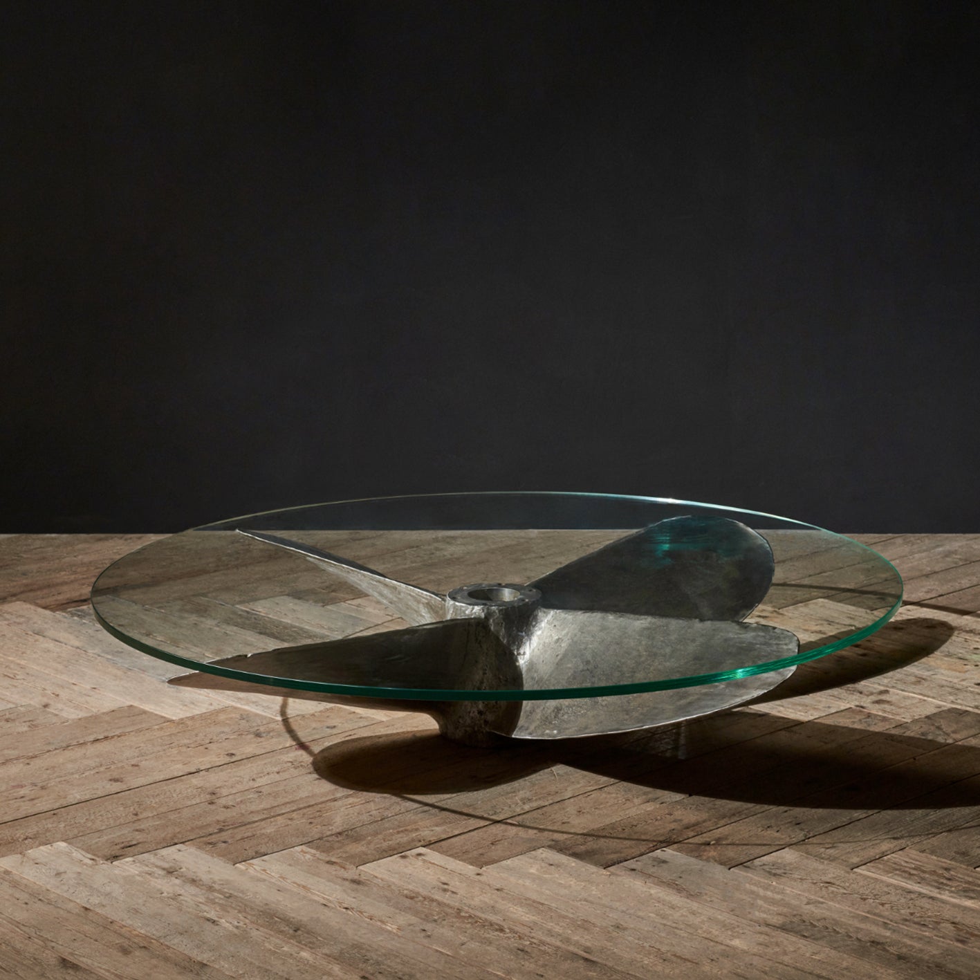 Timothy Oulton Junk Art Propeller Large Round Coffee Table