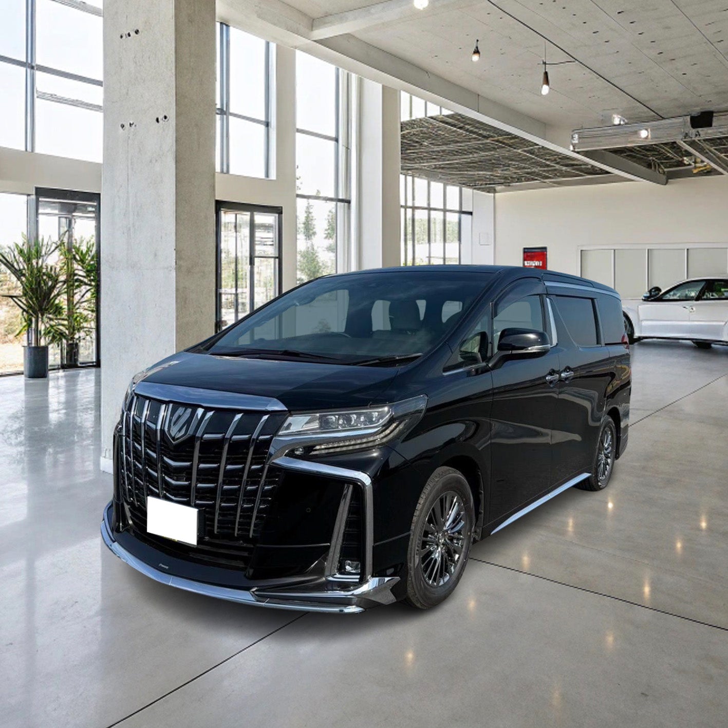 TOYOTA ALPHARD HYBRID EXECUTIVE LOUNGE BLACK