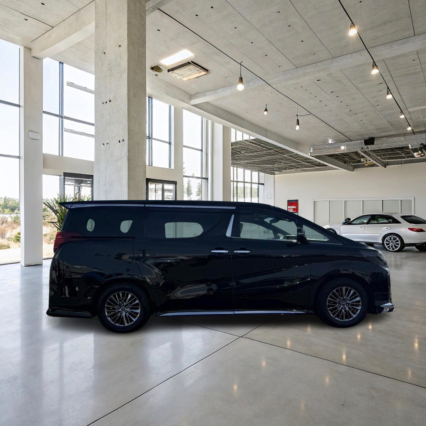 TOYOTA ALPHARD HYBRID EXECUTIVE LOUNGE BLACK