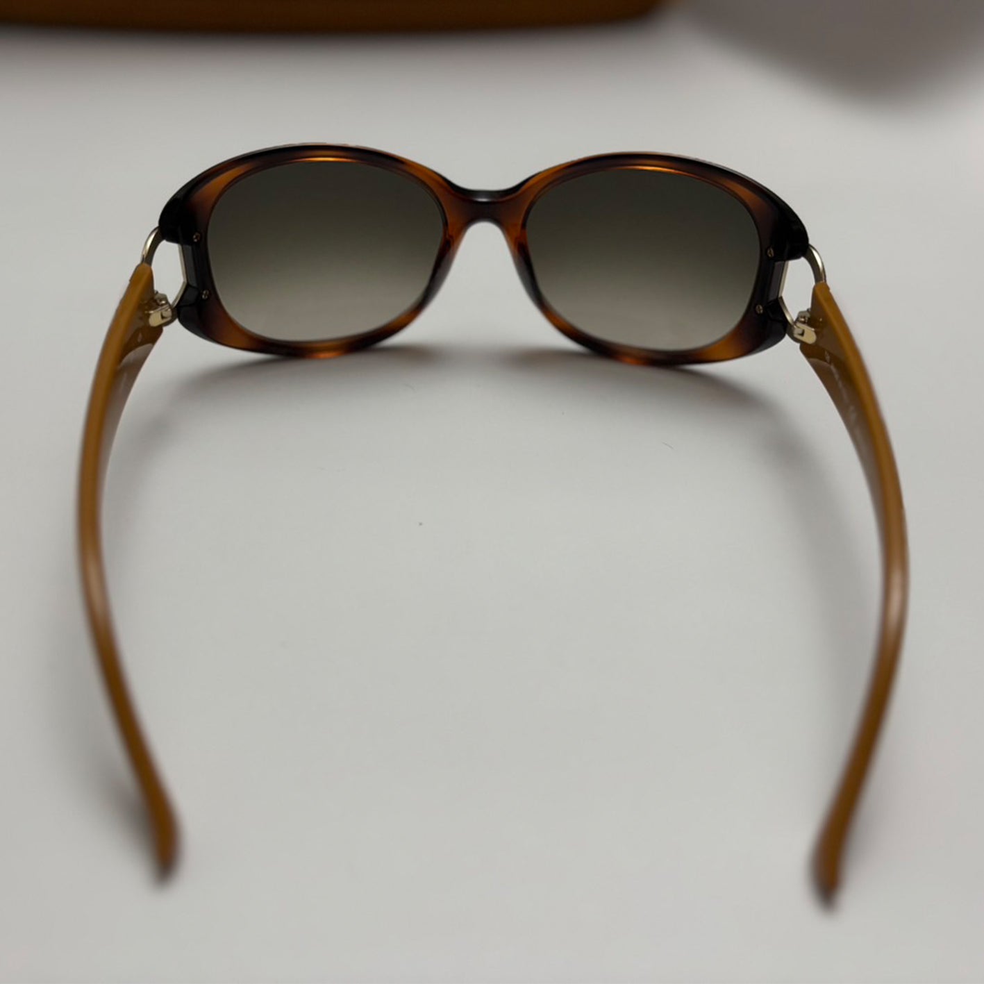 SALVATORE FERRAGAMO BROWN GRADIENT BUTTERFLY SUNGLASSES