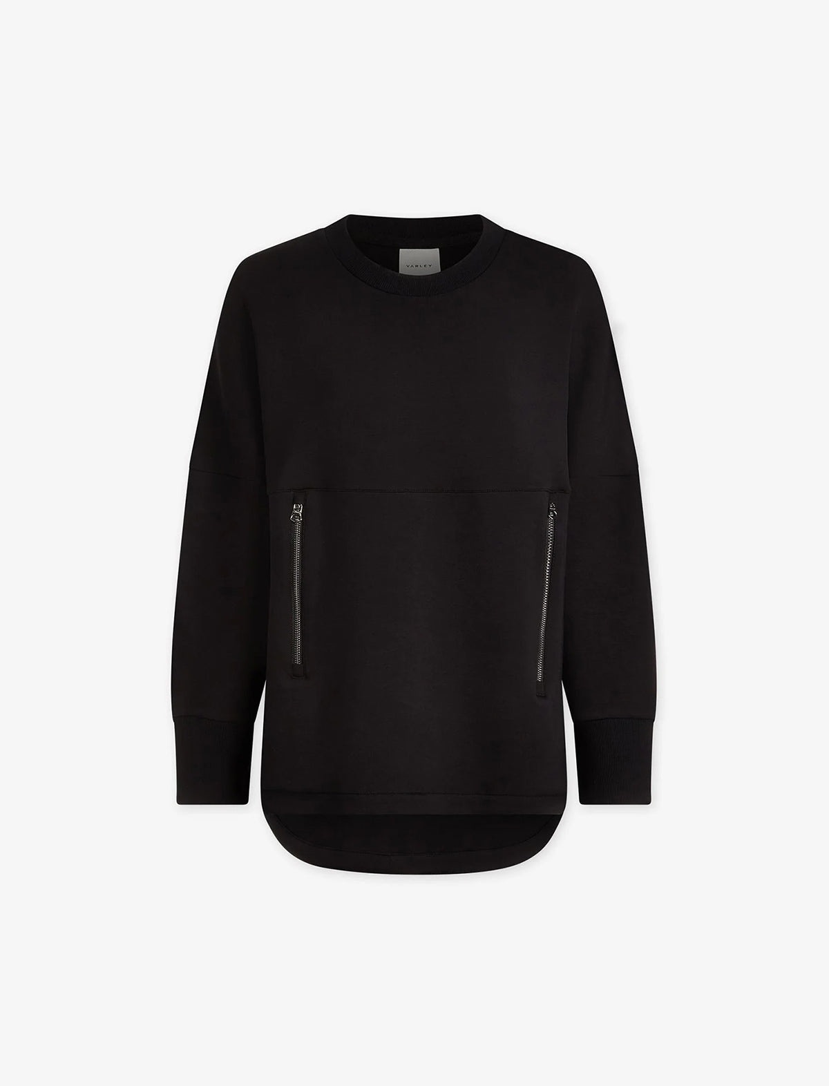 VARLEY DoubleSoft™️ Paige Longline Sweat In Black
