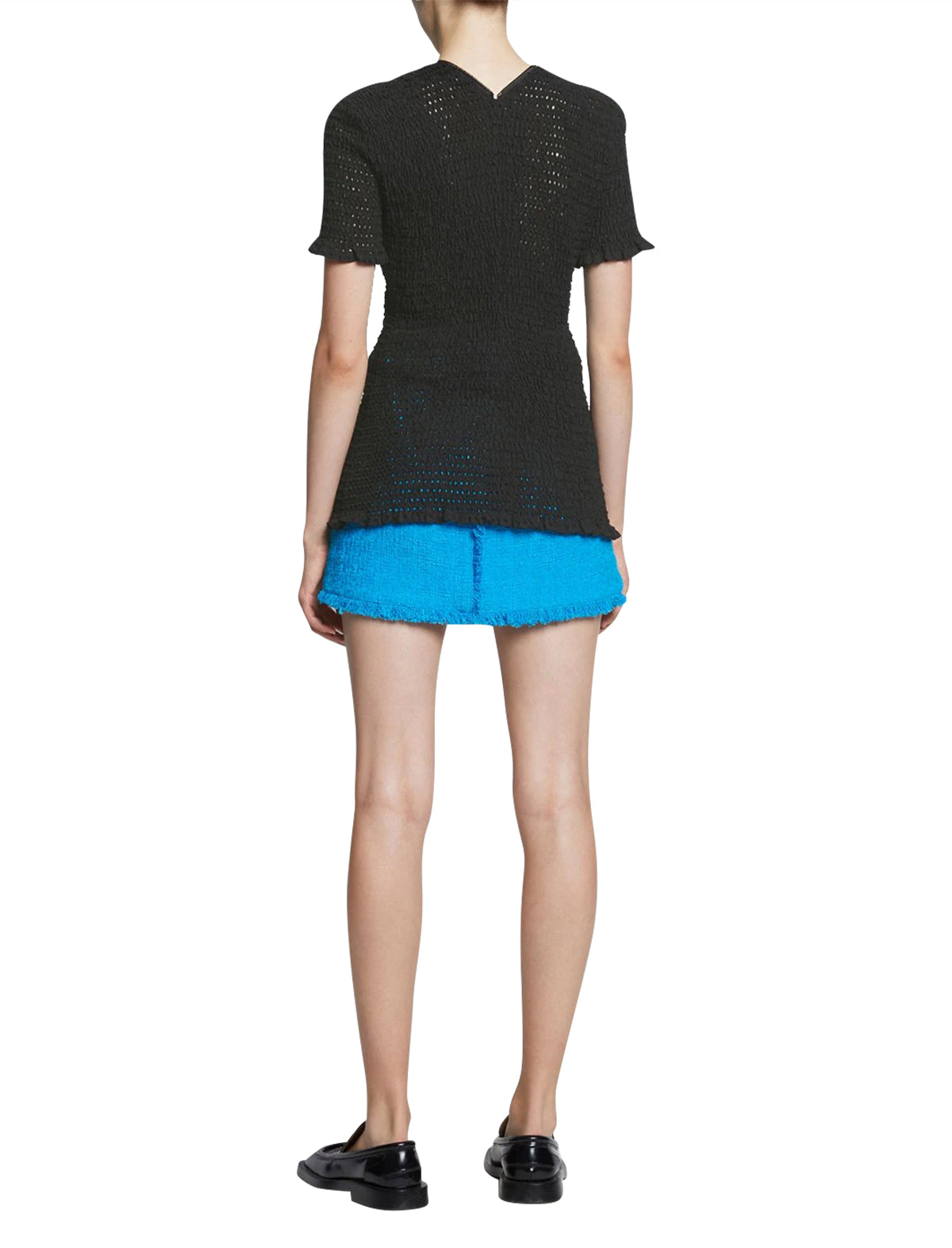 PROENZA SCHOULER WHITE LABEL Broderie Anglaise Top in Black