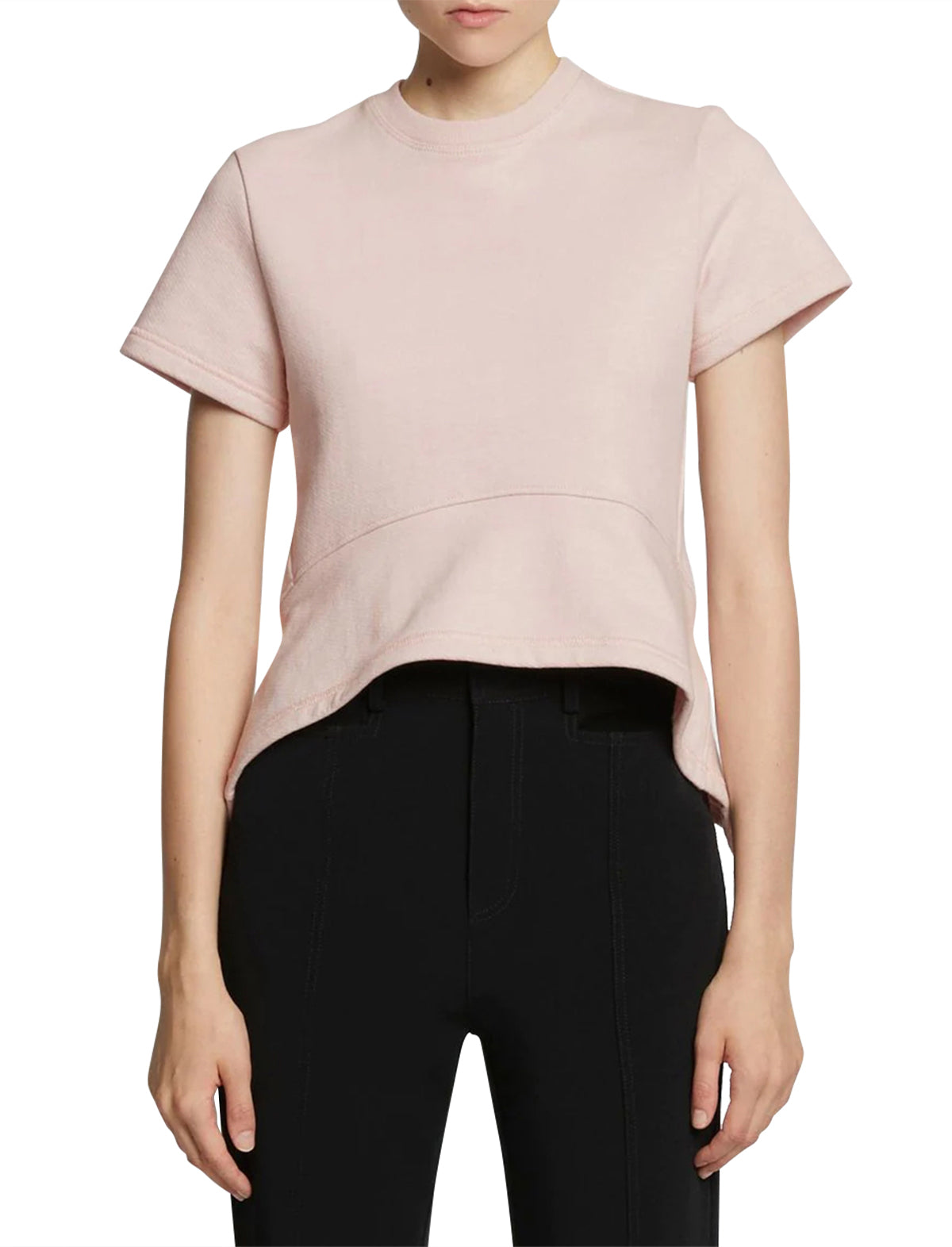 PROENZA SCHOULER WHITE LABEL Asymmetric T-shirt in Pink